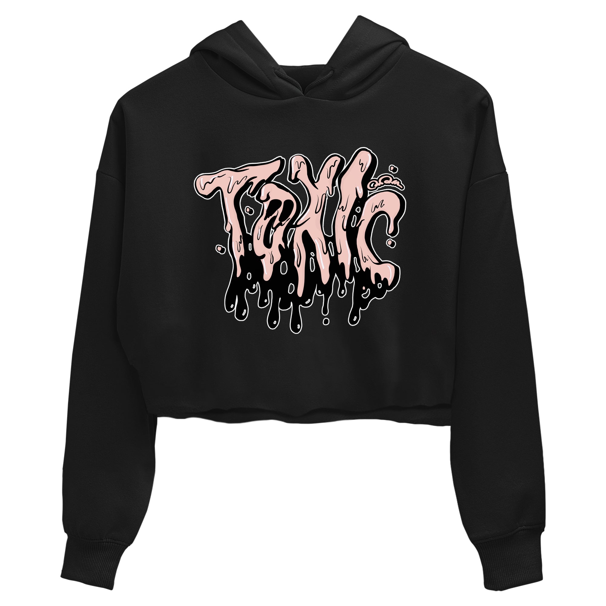 11s Legend Pink shirts to match jordans Toxic sneaker match tees Air Jordan 11 Legend Pink Drip Gear Zone streetwear brand Black 2 crop tee