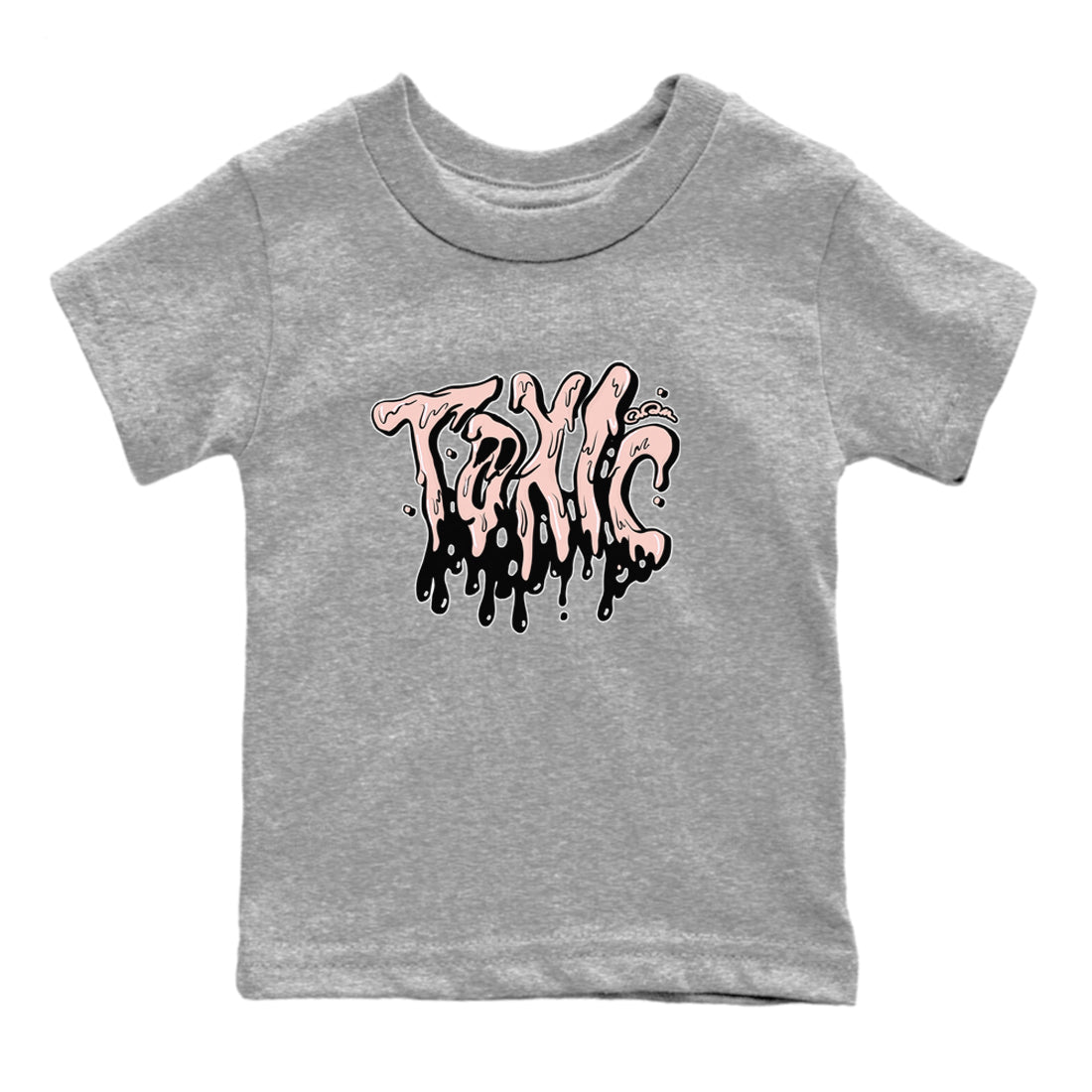 11s Legend Pink shirts to match jordans Toxic sneaker match tees Air Jordan 11 Legend Pink Drip Gear Zone streetwear brand Baby and Youth Heather Grey 2 cotton tee