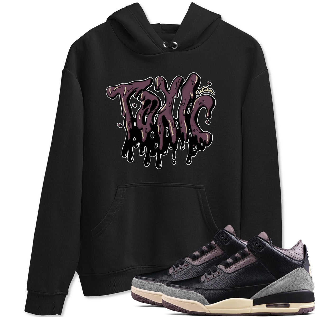 3s A Ma Maniere x Black shirts to match jordans Toxic sneaker match tees A Ma Maniere x Air Jordan 3 “While You Were Sleeping”Sneaker Release Tees unisex cotton Black 1 crew neck shirts