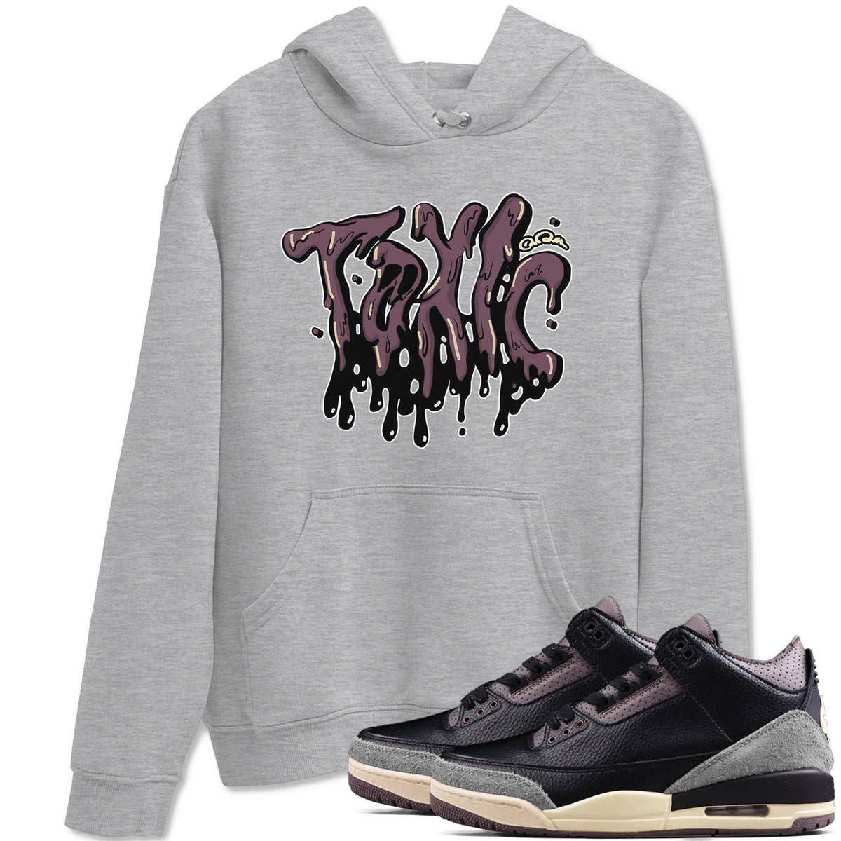 3s A Ma Maniere x Black shirts to match jordans Toxic sneaker match tees A Ma Maniere x Air Jordan 3 “While You Were Sleeping”Sneaker Release Tees unisex cotton Heather Grey 1 crew neck shirts