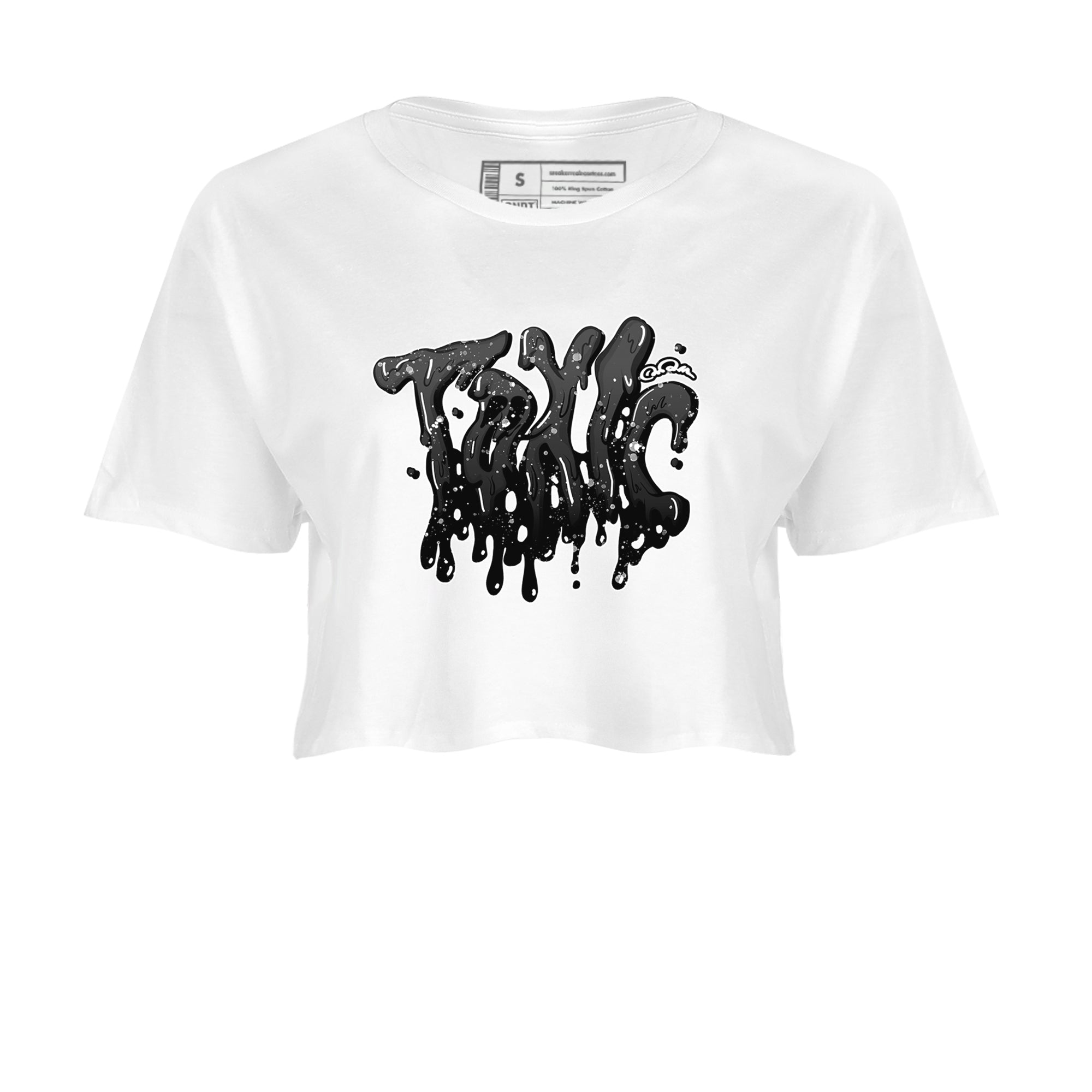 4s Fear shirts to match jordans Toxic sneaker match tees Air Jordan 4 Fear match shoes to clothes Drip Gear Zone unisex cotton White 2 crop tee