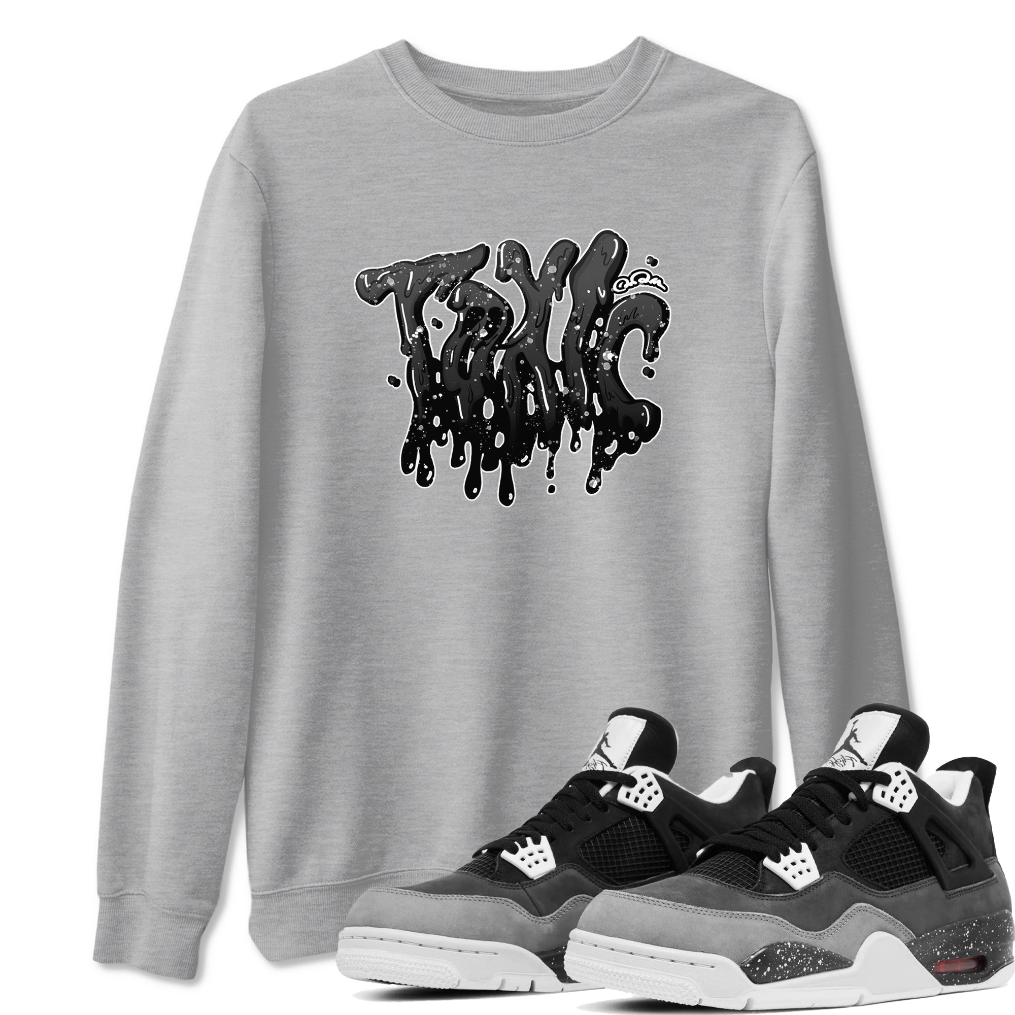 4s Fear shirts to match jordans Toxic sneaker match tees Air Jordan 4 Fear match shoes to clothes Drip Gear Zone unisex cotton Heather Grey 1 shirts