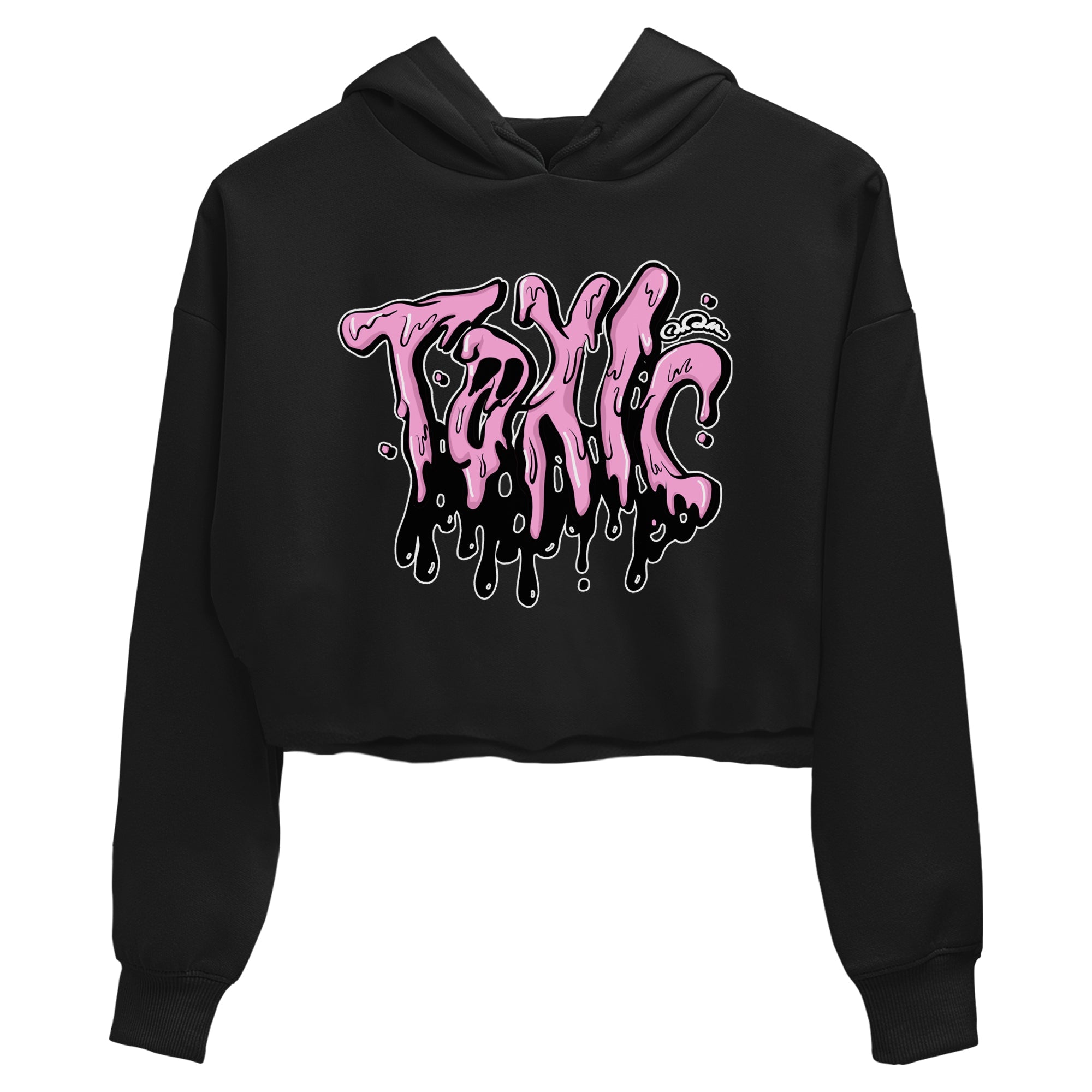 4s Orchid t-shirts to match sneakers Toxic sneaker match tees Air Jordan 4 Orchid match shoes to clothes Drip Gear Zone unisex cotton Black 2 crop tee