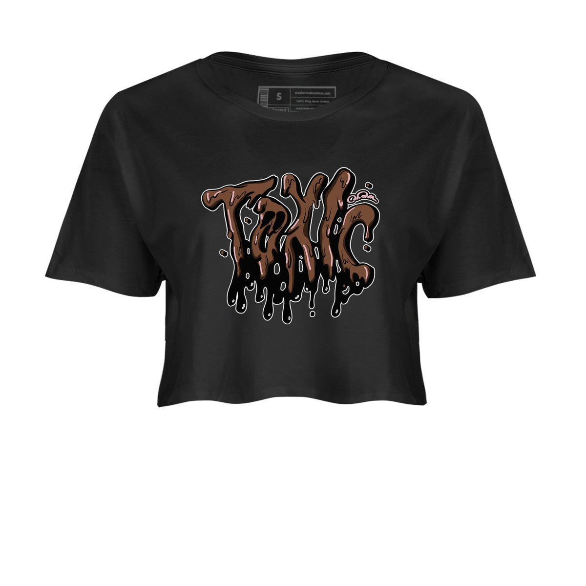 Dunk Cacao Wow And Pink Foam shirts to match jordans Toxic sneaker match tees Dunk Cacao Wow And Pink Foam Drip Gear Zone streetwear brand Black 2 crop tee