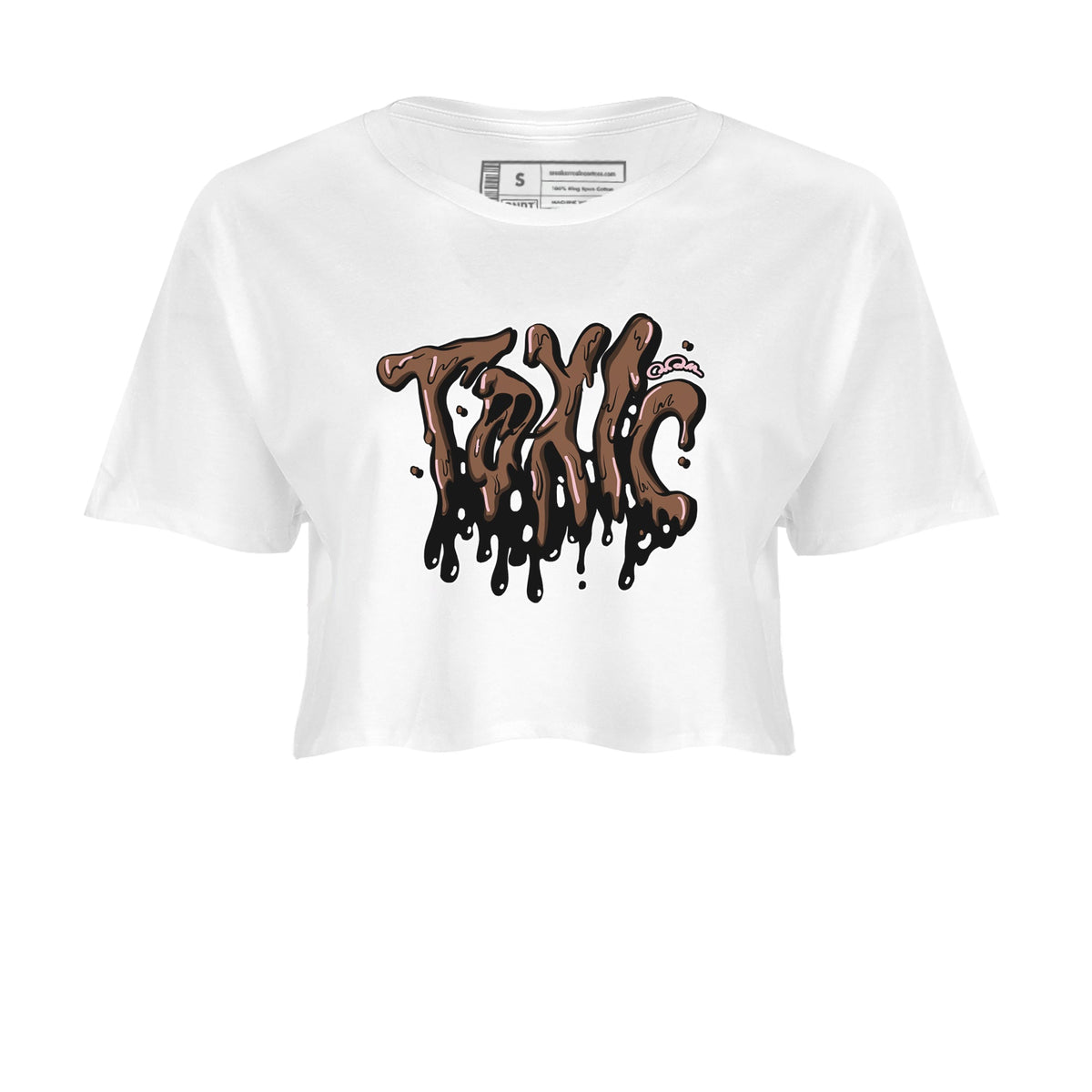 Dunk Cacao Wow And Pink Foam shirts to match jordans Toxic sneaker match tees Dunk Cacao Wow And Pink Foam Drip Gear Zone streetwear brand White 2 crop tee