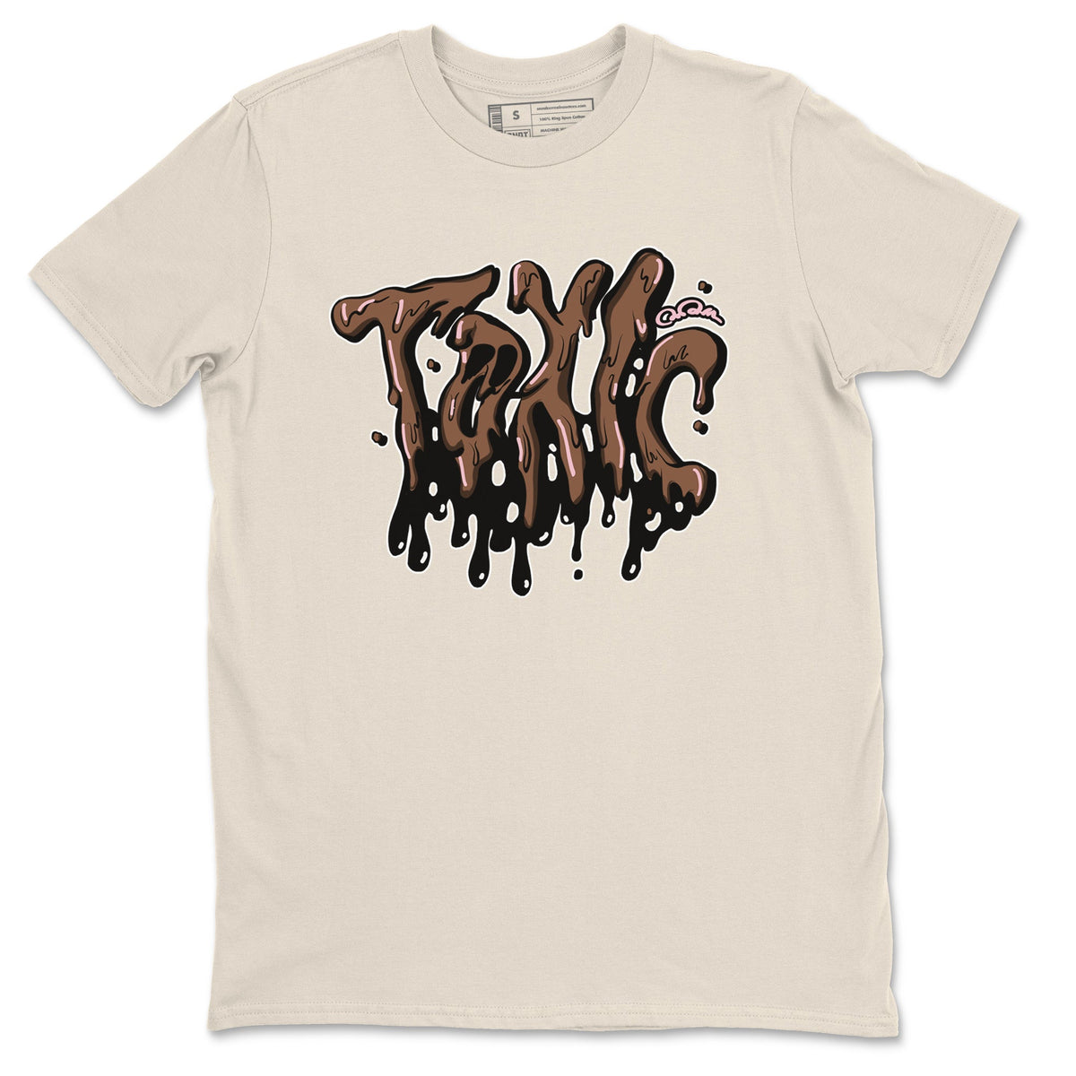 Dunk Cacao Wow And Pink Foam shirts to match jordans Toxic sneaker match tees Dunk Cacao Wow And Pink Foam Drip Gear Zone streetwear brand Natural 2 unisex cotton tee