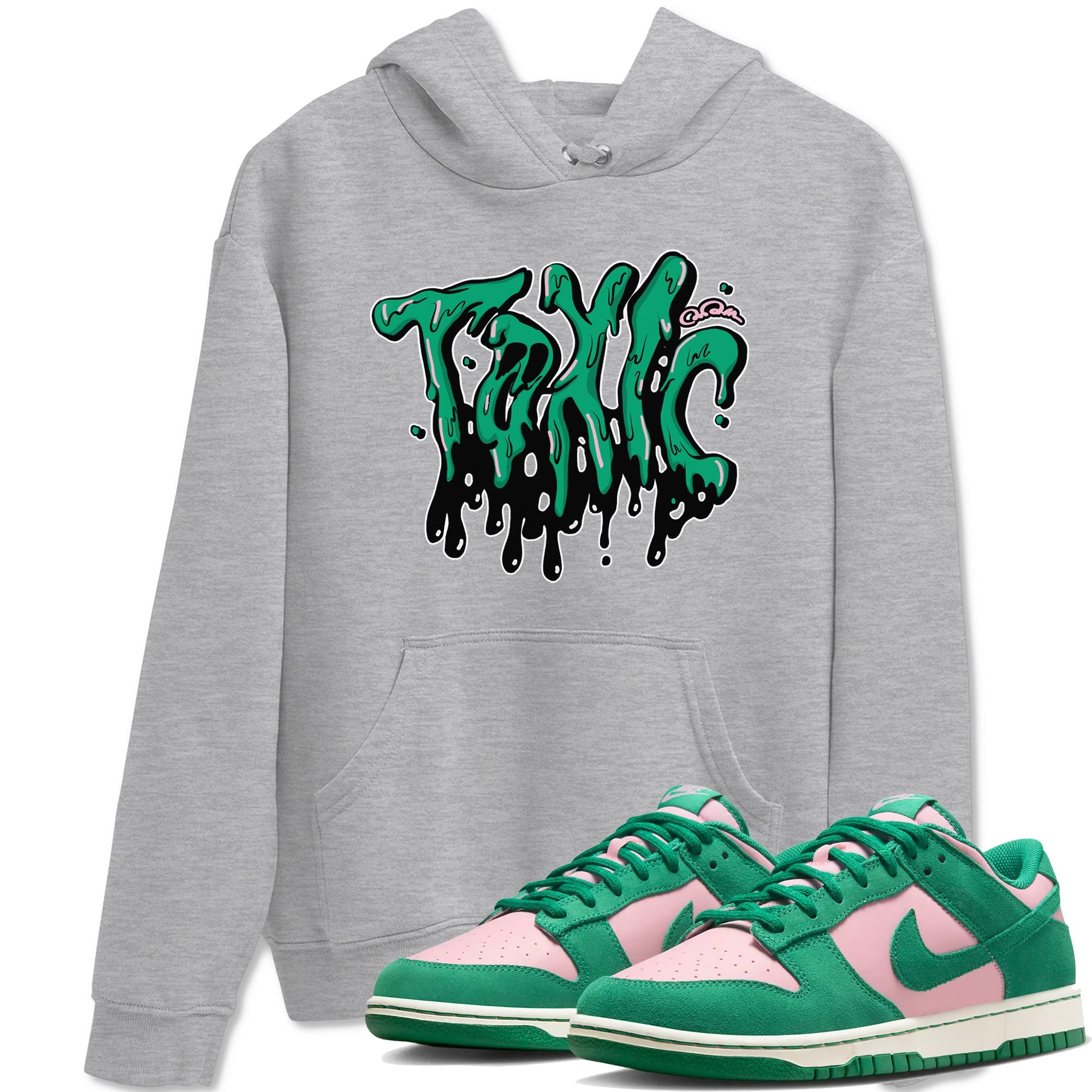 Dunk Low Medium Soft Pink Malachite shirt to match jordans Toxic sneaker tees Dunk Medium Soft Pink Malachite Drip Gear Zone unisex cotton Heather Grey 1 crew neck shirt