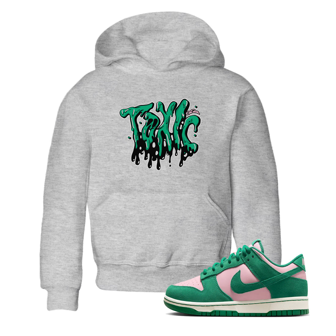 Dunk Low Medium Soft Pink Malachite shirt to match jordans Toxic sneaker tees Dunk Medium Soft Pink Malachite Drip Gear Zone baby toddler Heather Grey 1 cotton Shirt