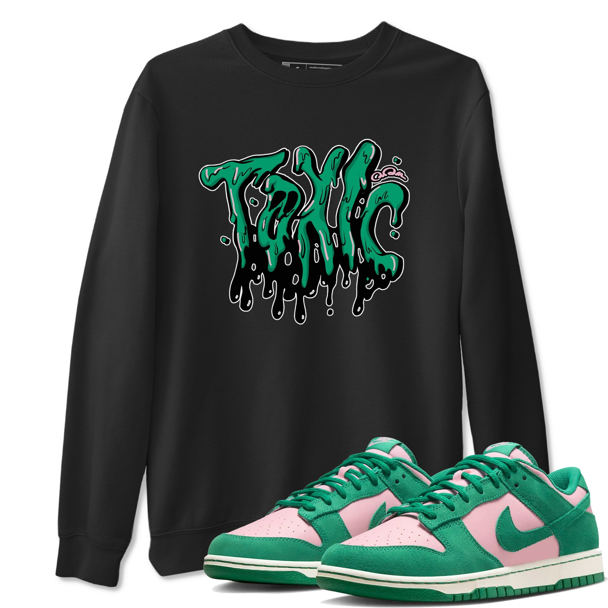 Dunk Low Medium Soft Pink Malachite shirt to match jordans Toxic sneaker tees Dunk Medium Soft Pink Malachite Drip Gear Zone unisex cotton Black 1 crew neck shirt