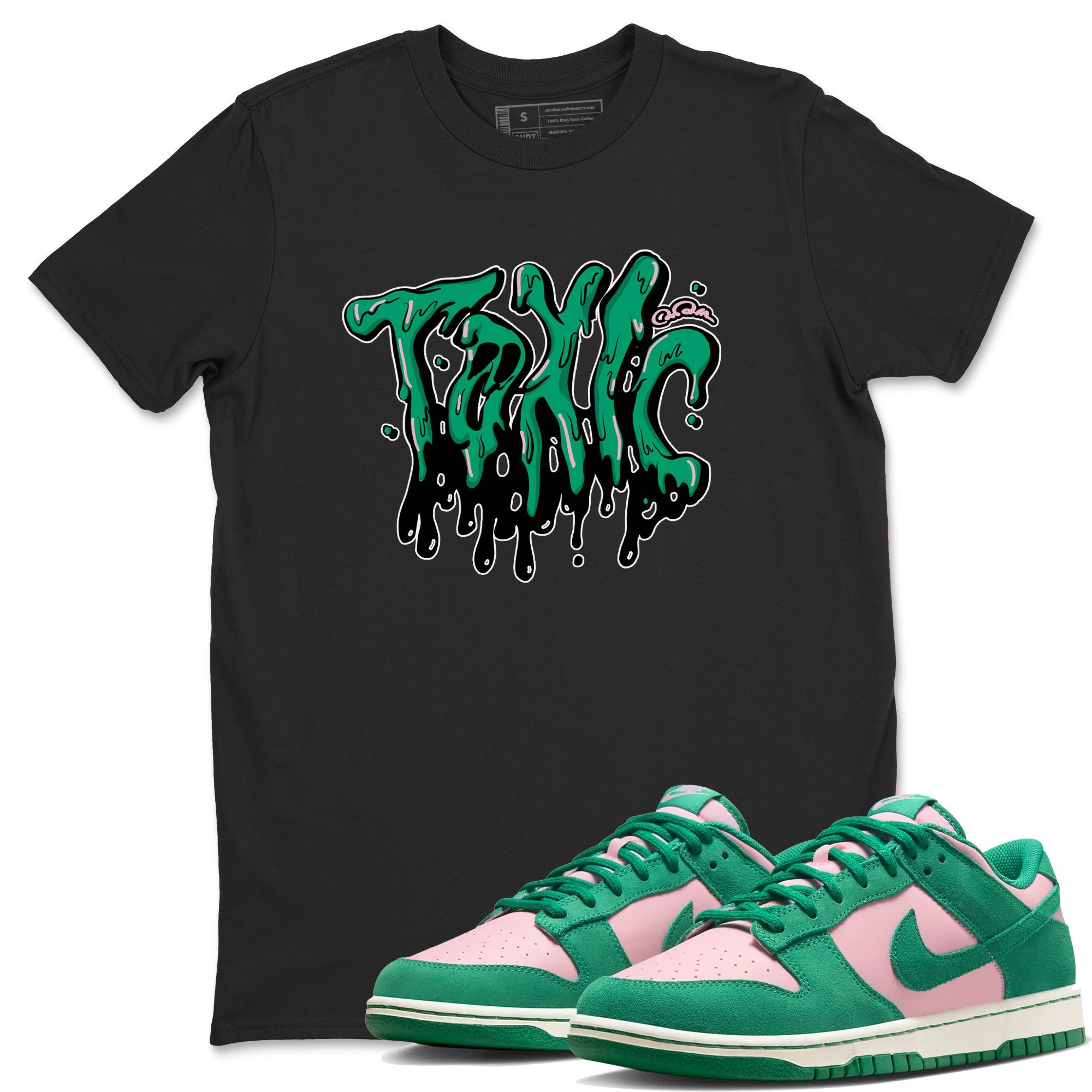 Dunk Low Medium Soft Pink Malachite shirt to match jordans Toxic sneaker tees Dunk Medium Soft Pink Malachite Drip Gear Zone unisex cotton Black 1 crew neck shirt