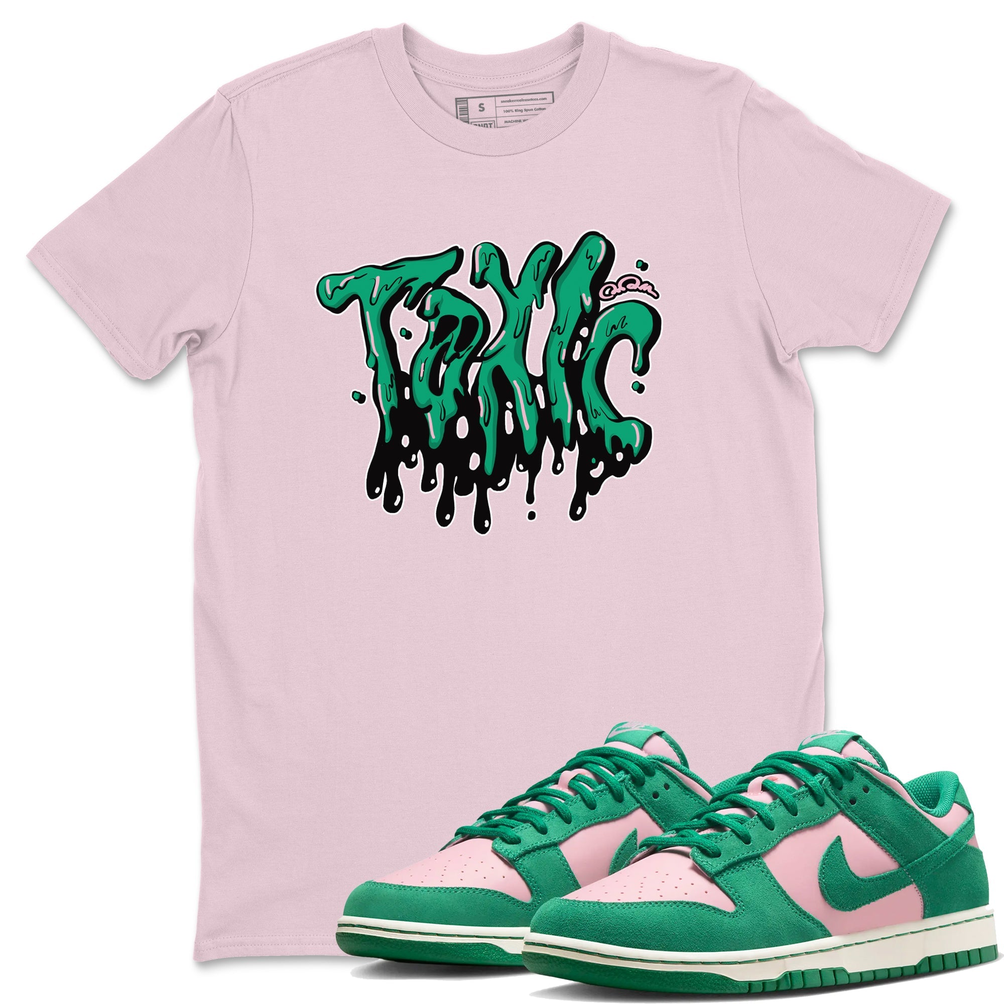 Dunk Low Medium Soft Pink Malachite shirt to match jordans Toxic sneaker tees Dunk Medium Soft Pink Malachite Drip Gear Zone unisex cotton Pink 1 crew neck shirt