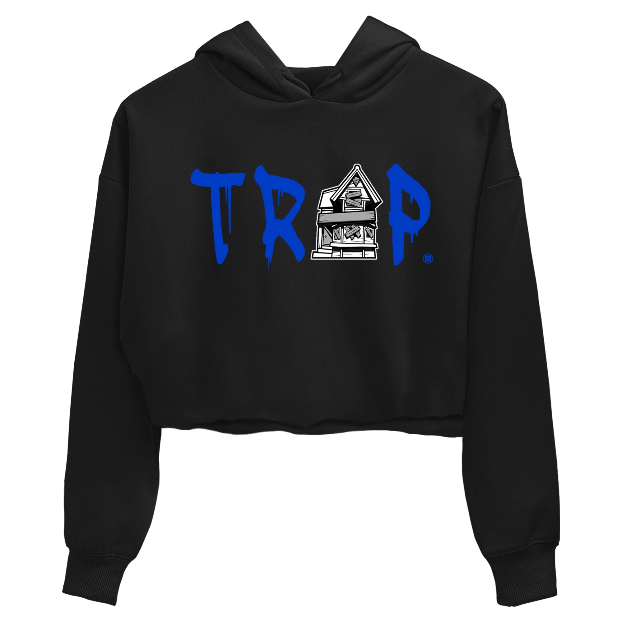 12s Blueberry shirts to match jordans Trap House sneaker match tees Air Jordan 12 Retro Blueberry match shoes to clothes Drip Gear Zone unisex cotton Black 2 crop tee