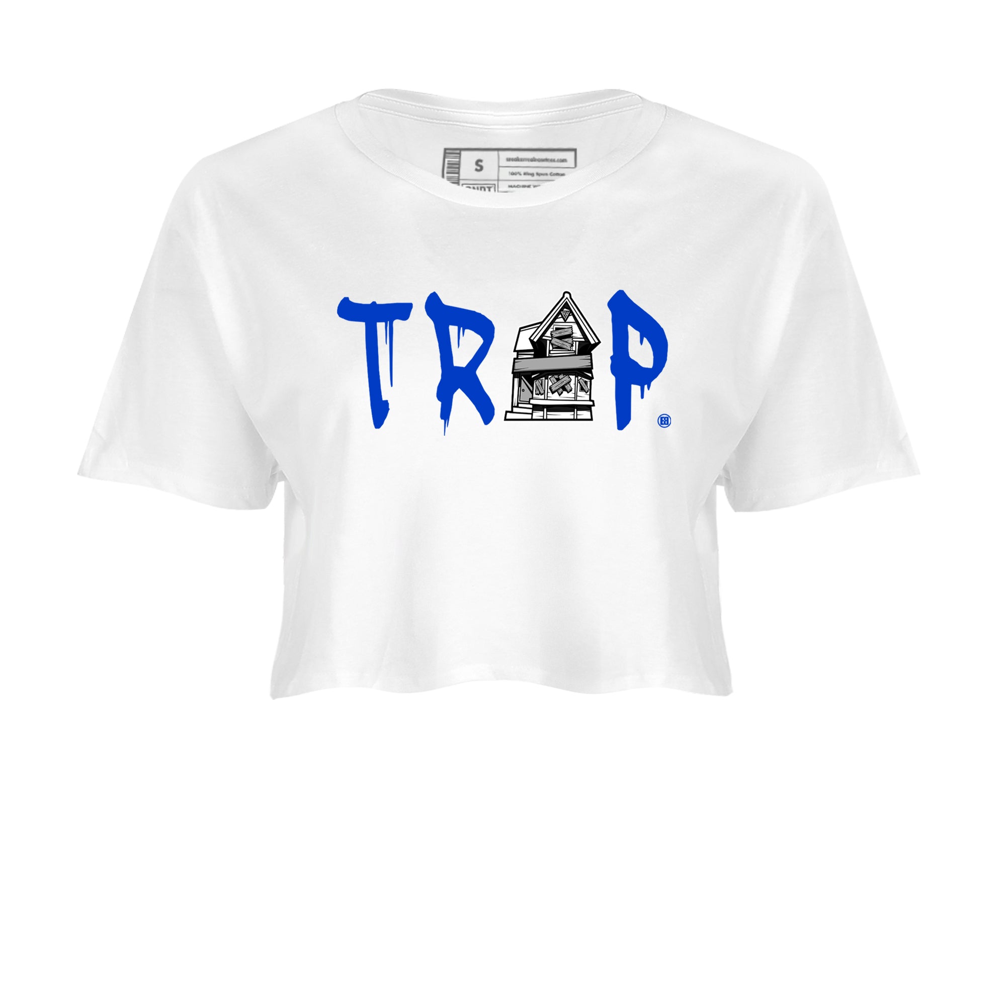 12s Blueberry shirts to match jordans Trap House sneaker match tees Air Jordan 12 Retro Blueberry match shoes to clothes Drip Gear Zone unisex cotton White 2 crop tee