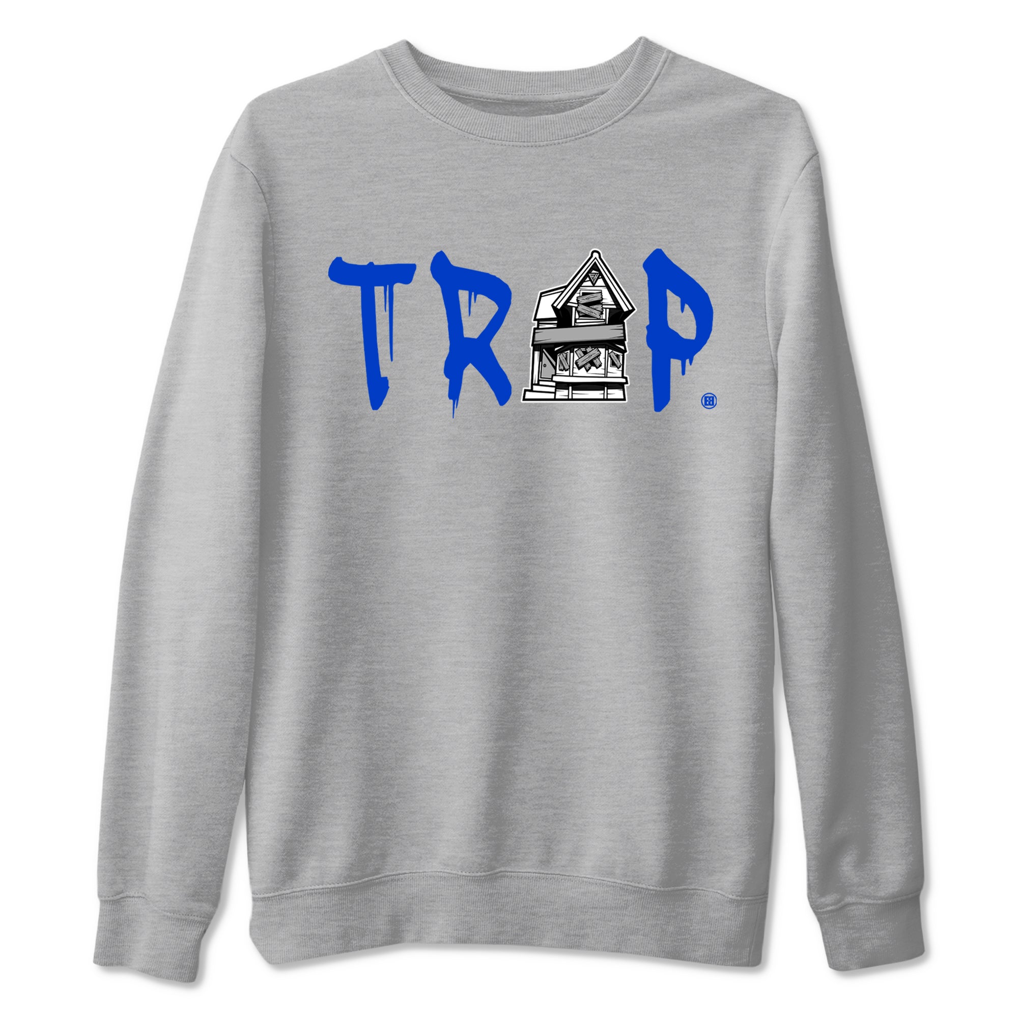 12s Blueberry shirts to match jordans Trap House sneaker match tees Air Jordan 12 Retro Blueberry match shoes to clothes Drip Gear Zone unisex cotton Heather Grey 2 shirts