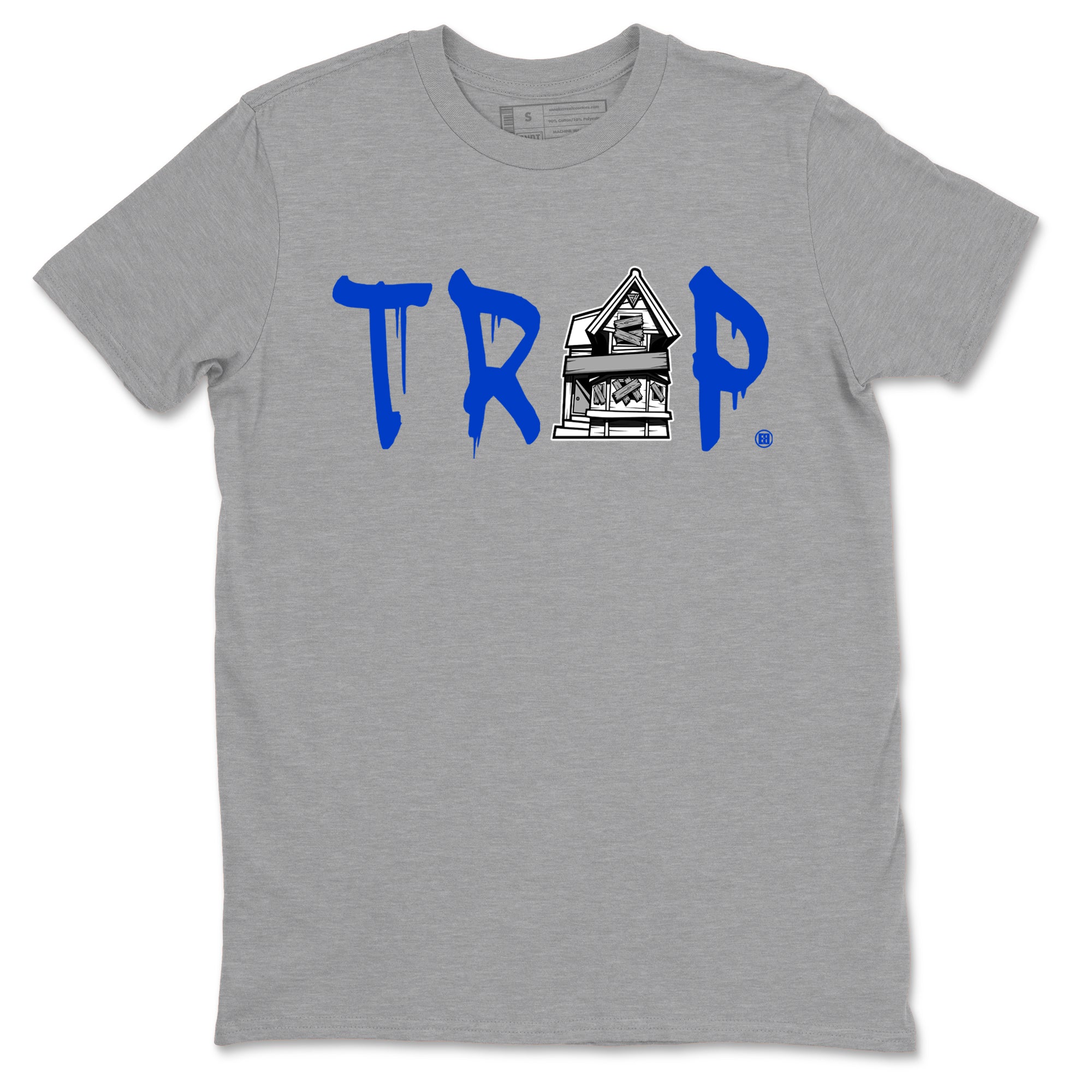 12s Blueberry shirts to match jordans Trap House sneaker match tees Air Jordan 12 Retro Blueberry match shoes to clothes Drip Gear Zone unisex cotton Heather Grey 2 shirts