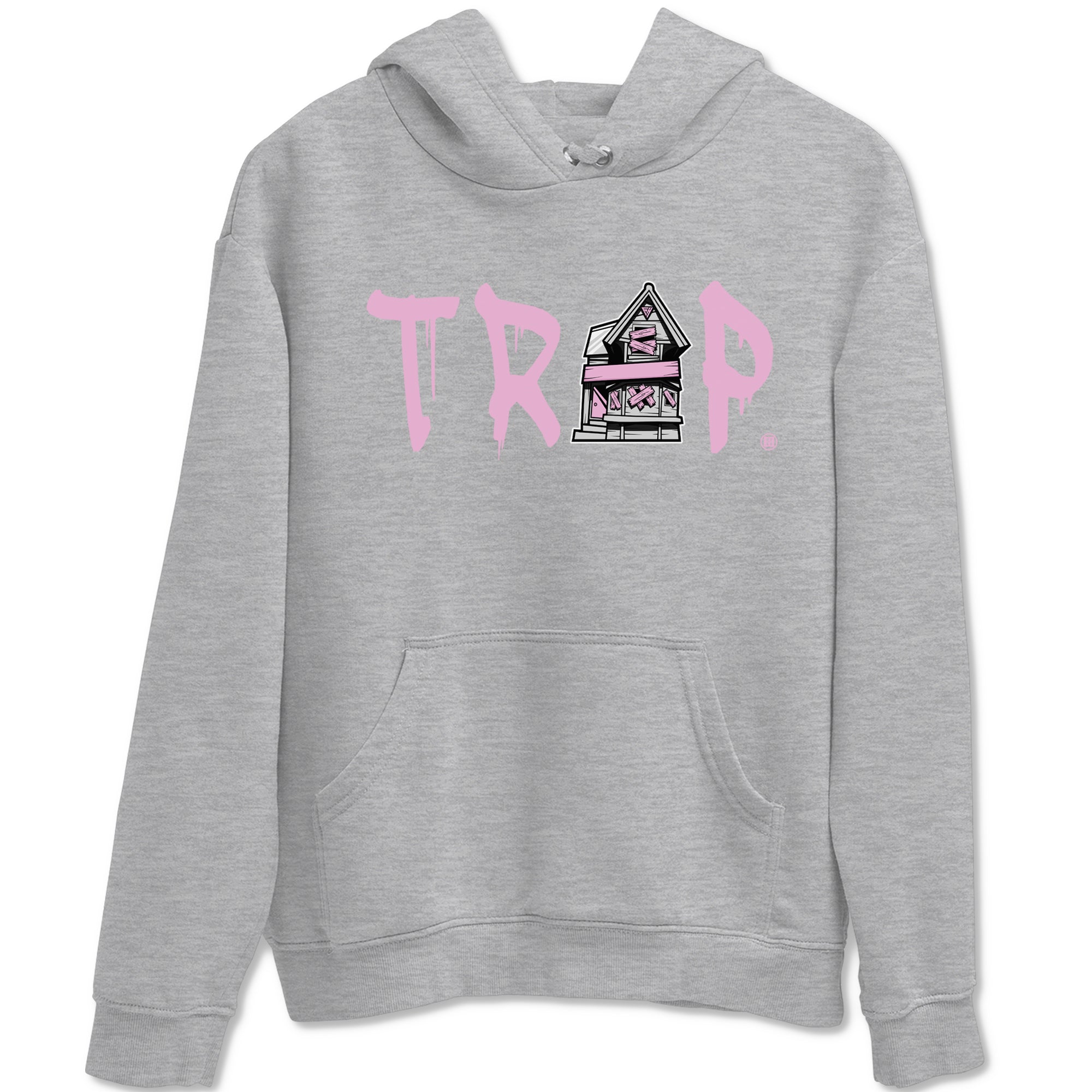 4s Retro Orchid shirts to match jordans Trap House sneaker match tees Air Jordan 4 WMNS Orchid match shoes to clothes Drip Gear Zone unisex cotton Heather Grey 2 shirts