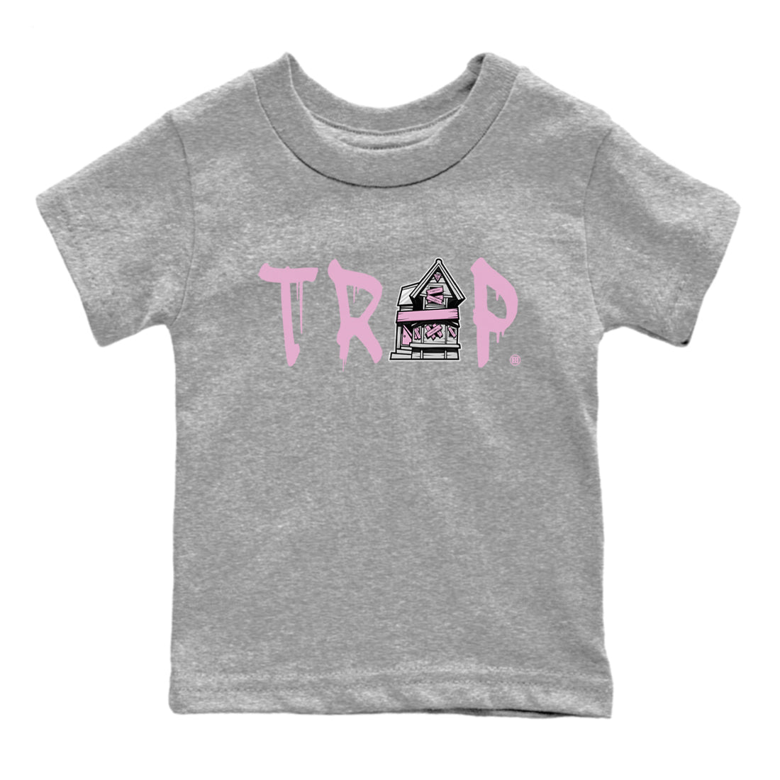 4s Retro Orchid shirts to match jordans Trap House sneaker match tees Air Jordan 4 WMNS Orchid match shoes to clothes Drip Gear Zone Youth Baby Heather Grey 2 tee