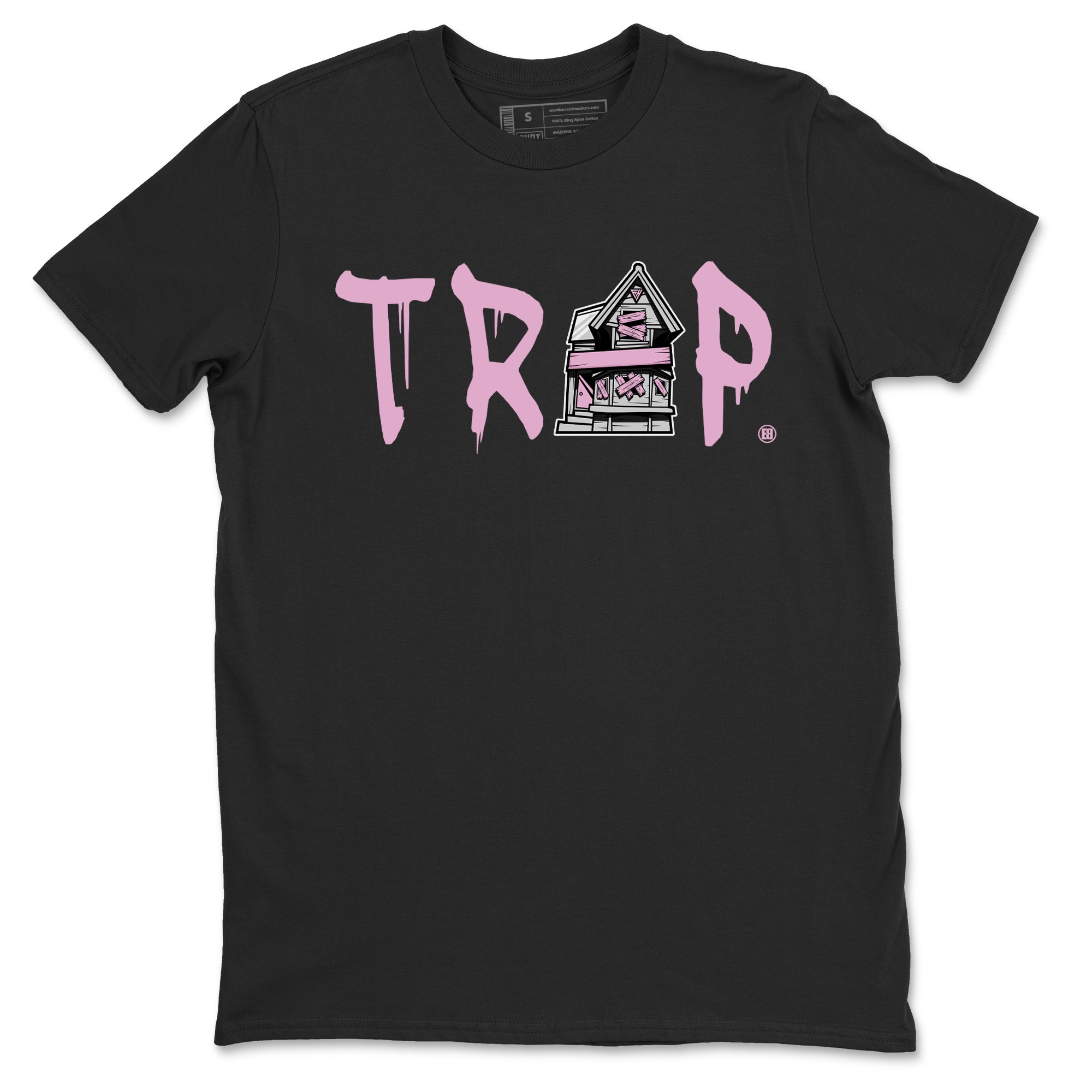 4s Retro Orchid shirts to match jordans Trap House sneaker match tees Air Jordan 4 WMNS Orchid match shoes to clothes Drip Gear Zone unisex cotton Black 2 shirts