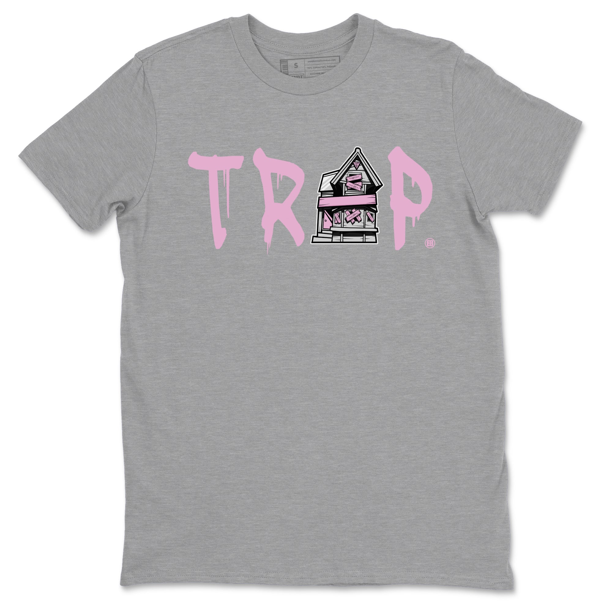 4s Retro Orchid shirts to match jordans Trap House sneaker match tees Air Jordan 4 WMNS Orchid match shoes to clothes Drip Gear Zone unisex cotton Heather Grey 2 shirts
