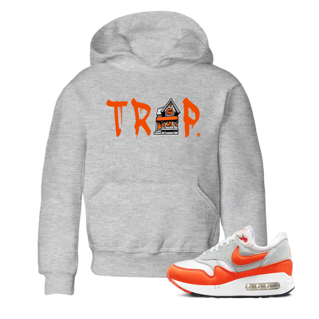 Air Max 1 OG '86 'Summit White and Cosmic Clay shirts to match jordans Trap House sneaker match tees Air Max 1 Cosmic Clay match shoes to clothes Drip Gear Zone Youth Baby Heather Grey 1 tee