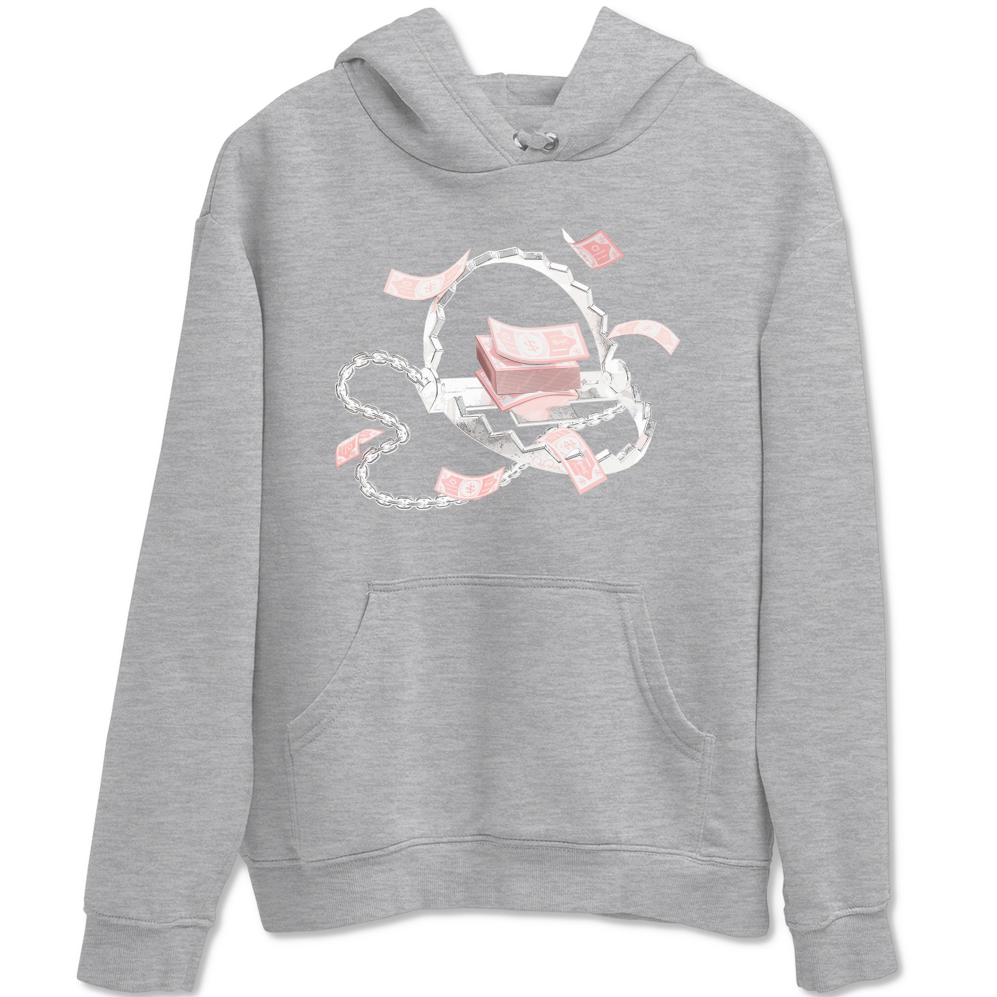 11s Legend Pink shirts to match jordans Trap Money sneaker match tees Air Jordan 11 Legend Pink Drip Gear Zone streetwear brand Heather Grey 2 unisex cotton tee