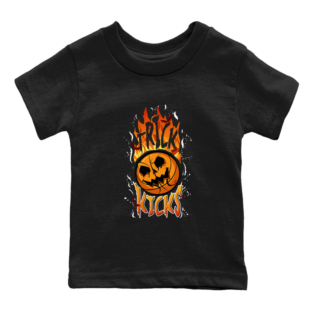 AJ1 Starfish shirt to match jordans Trick Or Kicks Halloween costume sneaker tees AJ1 Starfish Drip Gear Zone Sneaker Matching Clothing Brand Baby Toddler Black 2 T-Shirt