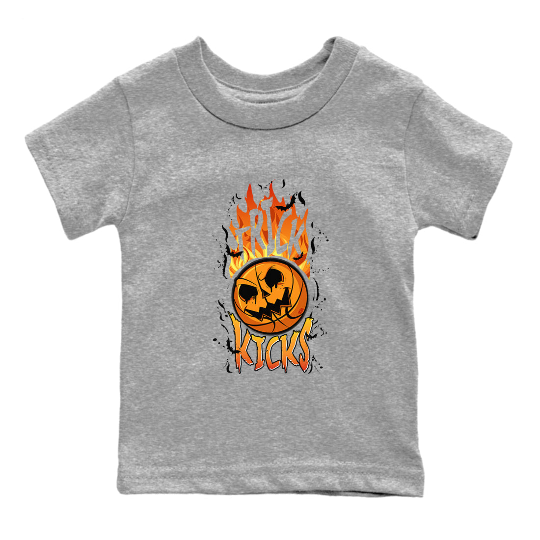 AJ1 Starfish shirt to match jordans Trick Or Kicks Halloween costume sneaker tees AJ1 Starfish Drip Gear Zone Sneaker Matching Clothing Brand Baby Toddler Heather Grey 2 T-Shirt