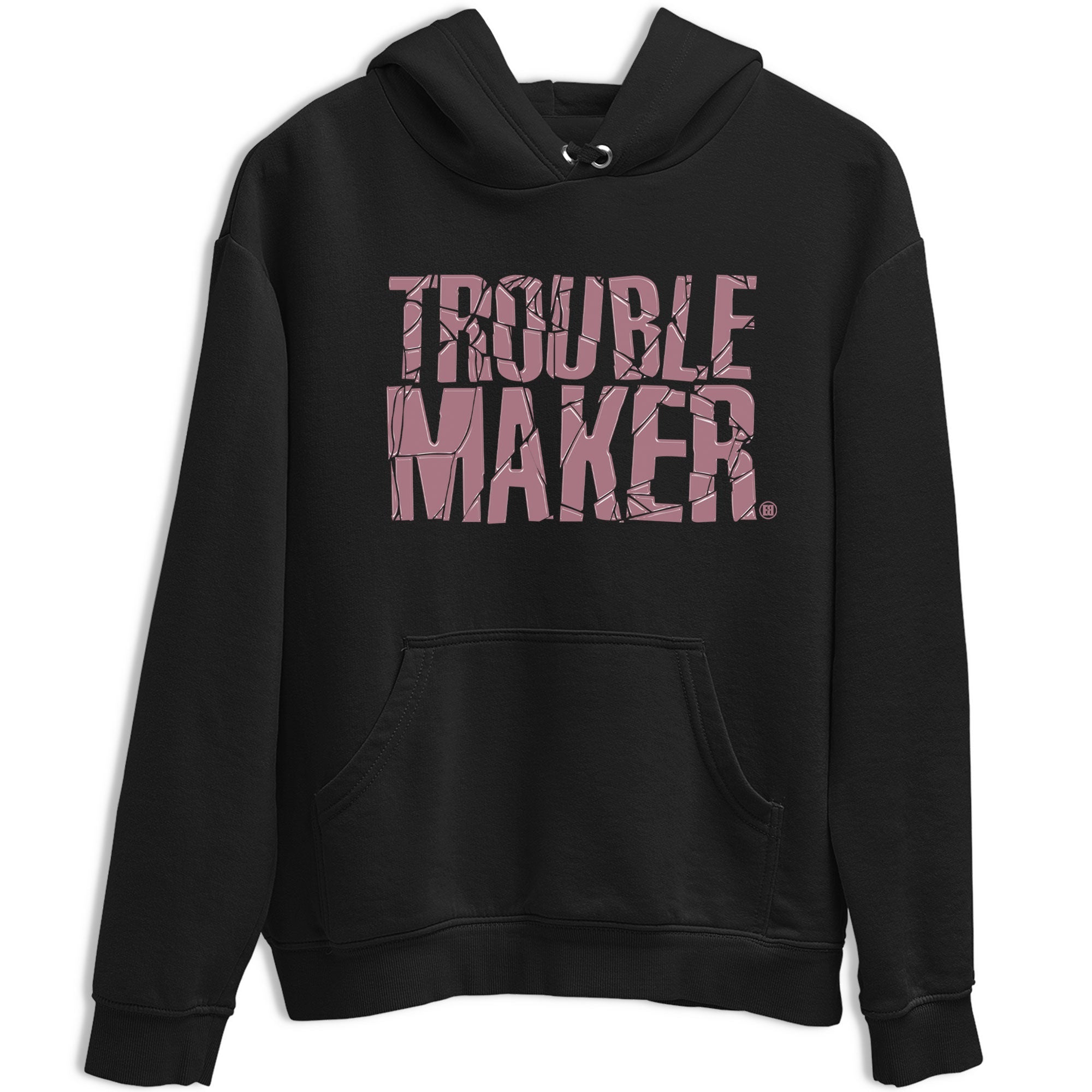 Air Jordan 1 Mauve shirt to match jordans Trouble Maker sneaker tees 1s High OG Mauve Drip Gear Zone Unisex Streetwear Clothing Black 2 T-Shirt