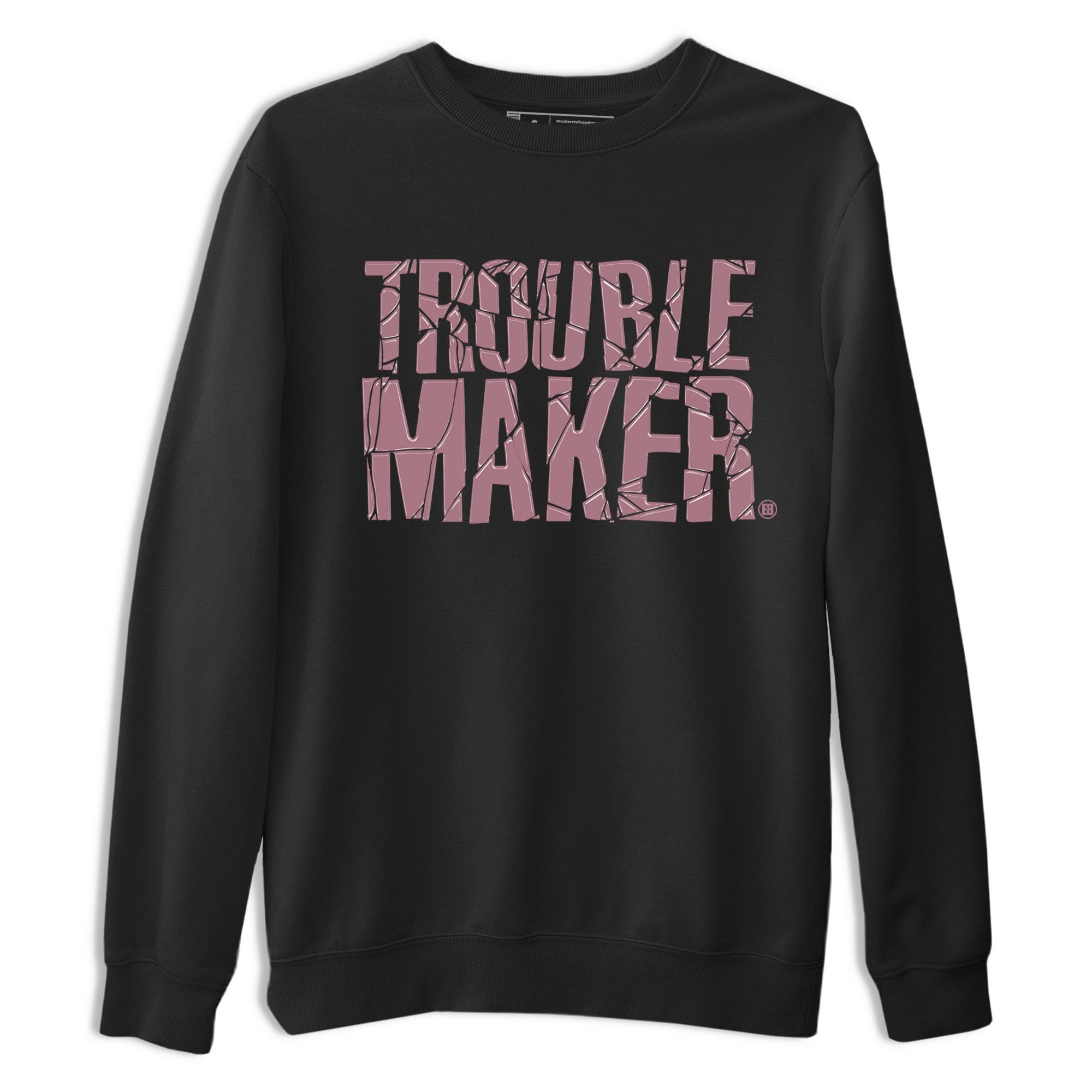 Air Jordan 1 Mauve shirt to match jordans Trouble Maker sneaker tees 1s High OG Mauve Drip Gear Zone Unisex Streetwear Clothing Black 2 T-Shirt