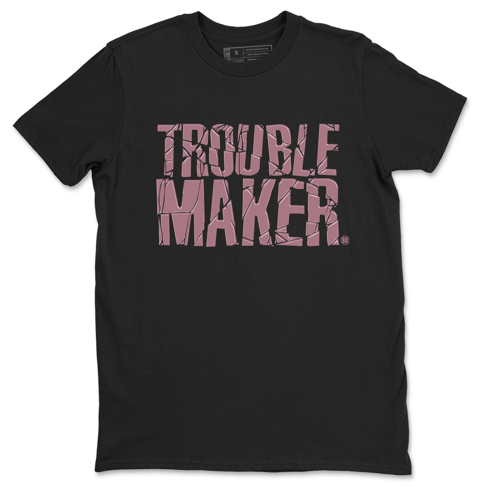 Air Jordan 1 Mauve shirt to match jordans Trouble Maker sneaker tees 1s High OG Mauve Drip Gear Zone Unisex Streetwear Clothing Black 2 T-Shirt