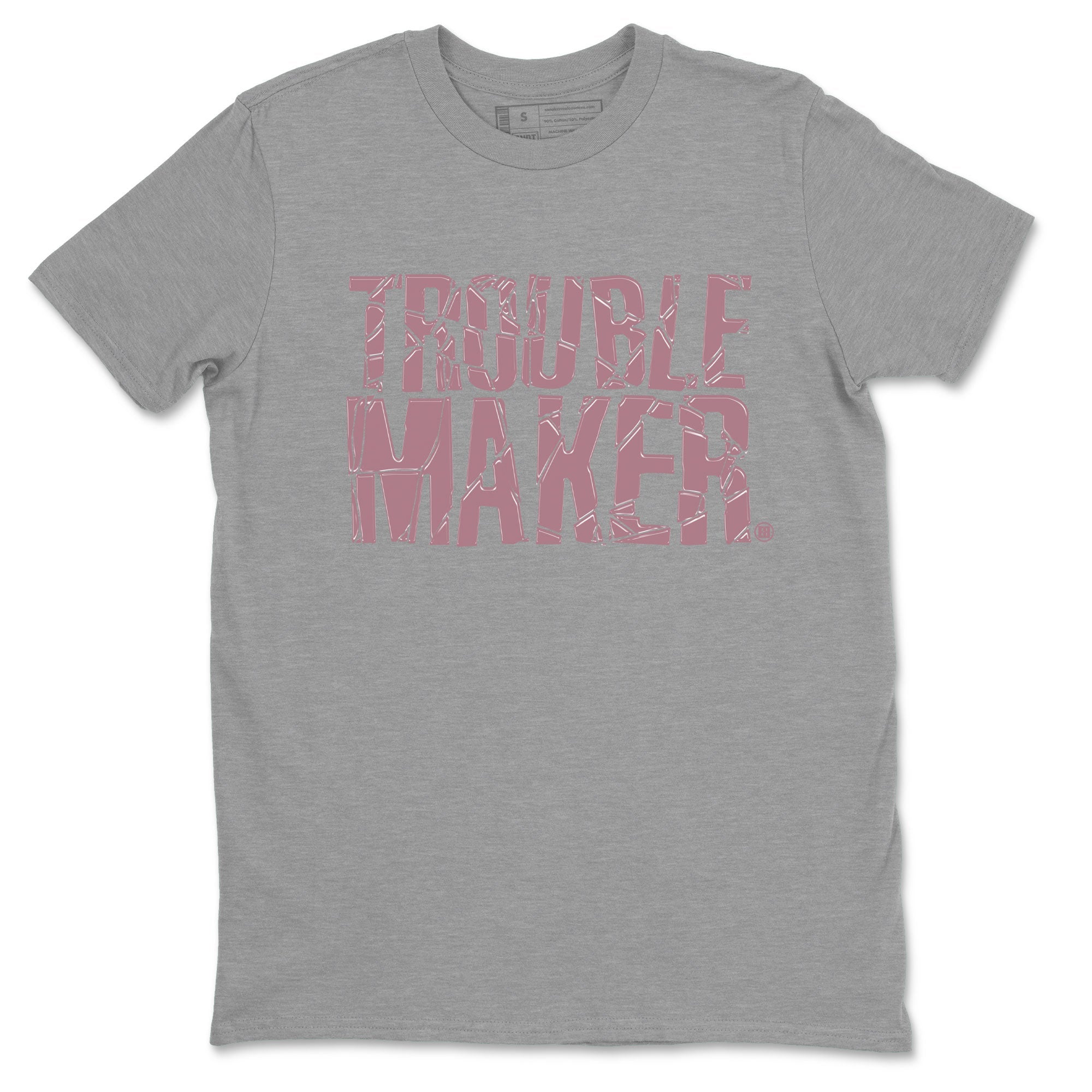 Air Jordan 1 Mauve shirt to match jordans Trouble Maker sneaker tees 1s High OG Mauve Drip Gear Zone Unisex Streetwear Clothing Heather Grey 2 T-Shirt