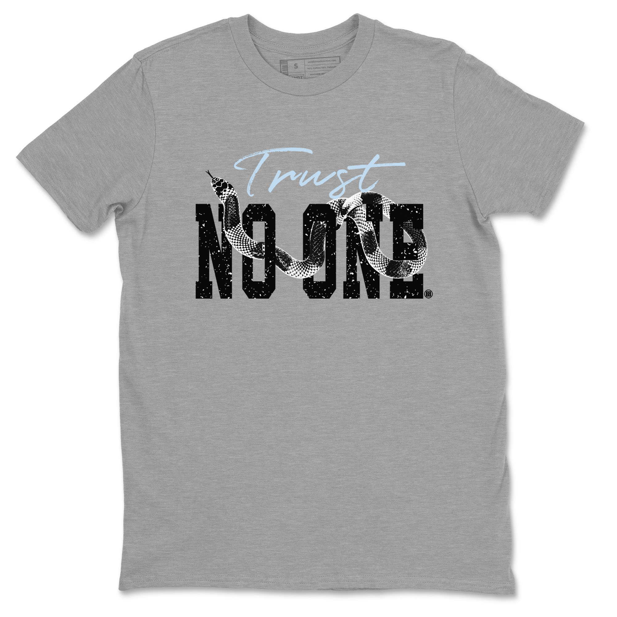 AJ6 White Black shirts to match jordans Trust No One sneaker match tees Air Jordan 6 White Black Drip Gear Zone streetwear brand Heather Grey 2 unisex cotton tee