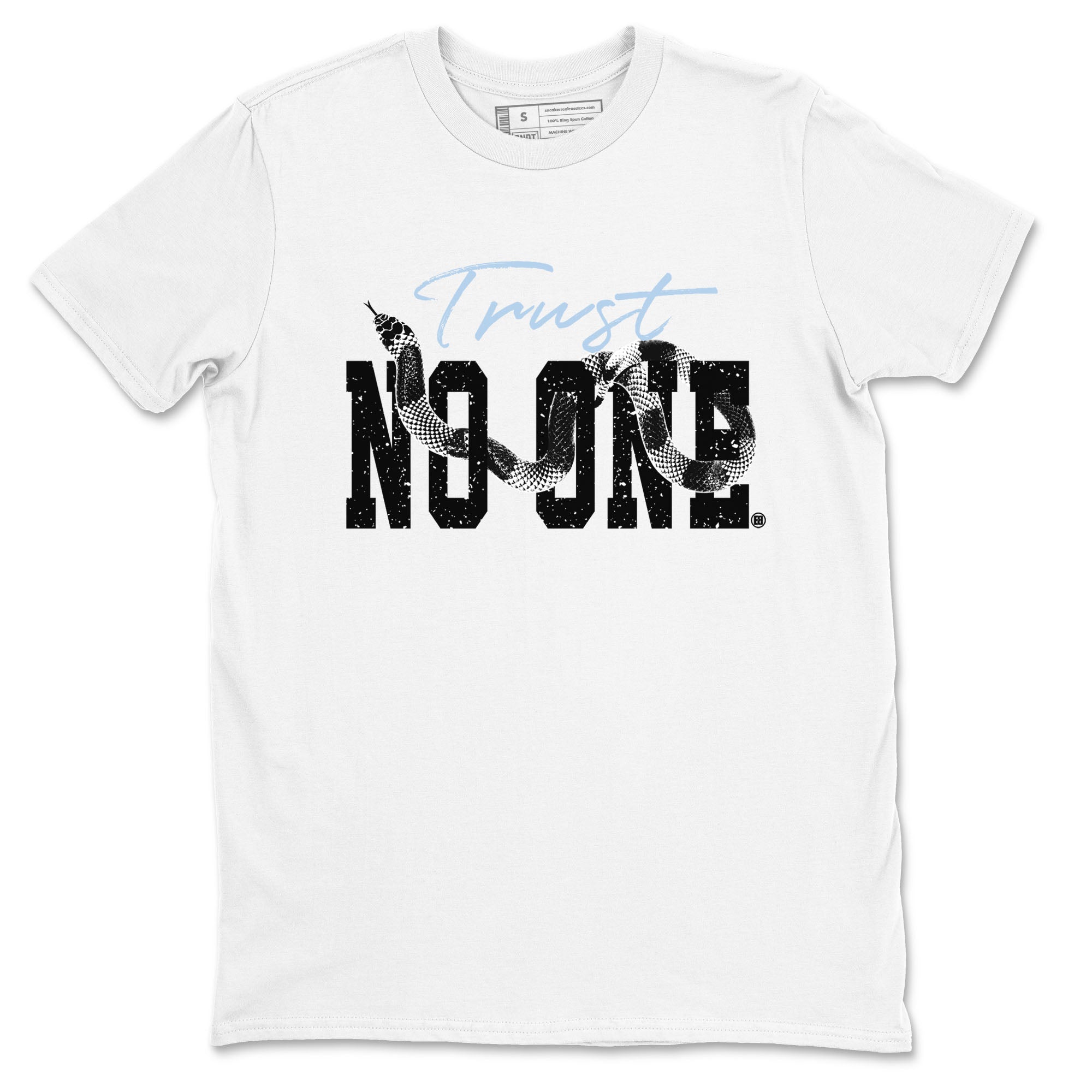AJ6 White Black shirts to match jordans Trust No One sneaker match tees Air Jordan 6 White Black Drip Gear Zone streetwear brand White 2 unisex cotton tee