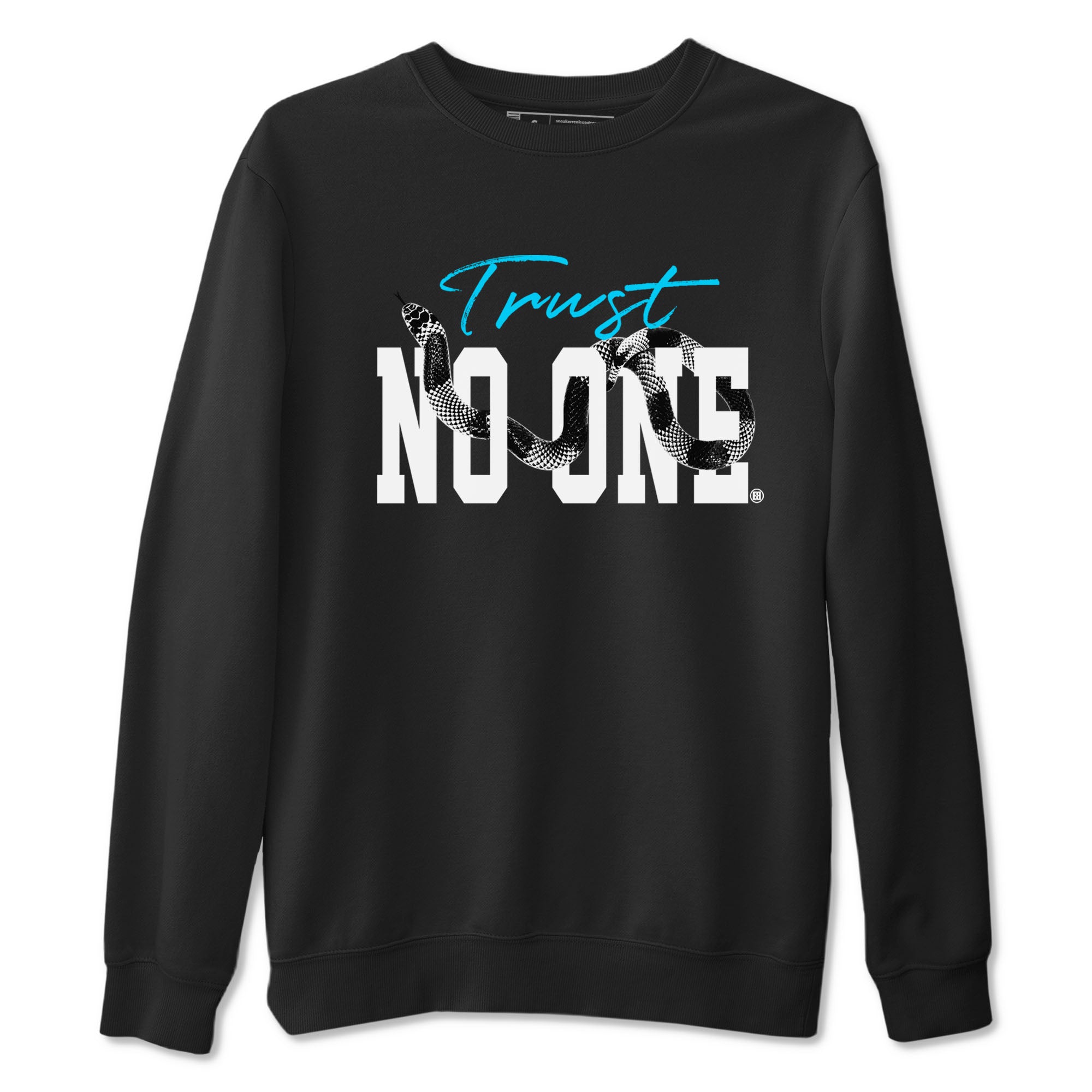 9s Powder Blue shirt to match jordans Trust No One sneaker tees Air Jordan 9 Powder Blue Drip Gear Zone unisex cotton Black 2 crew neck shirt