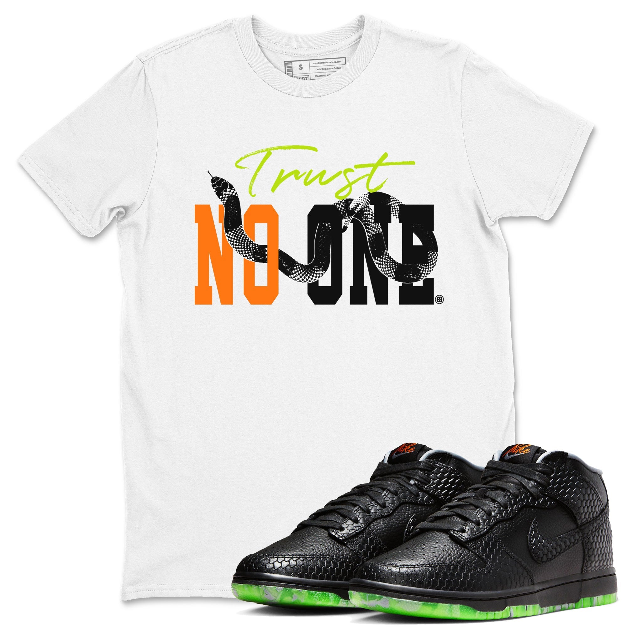 Dunk Halloween shirt to match jordans Trust No One sneaker tees Special Halloween Costume Dunk Mid Halloween Drip Gear Zone Unisex White 1 T-Shirt