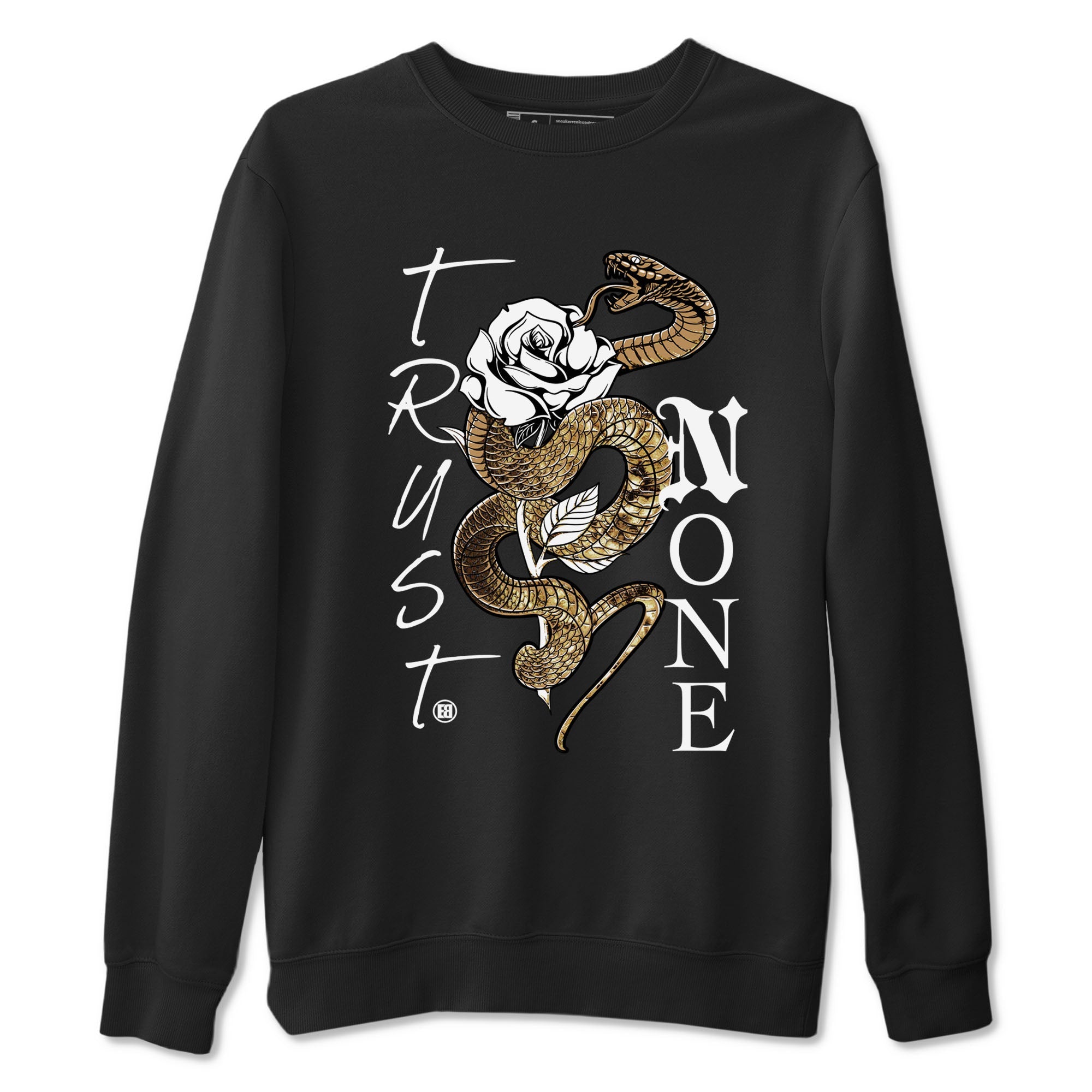 Air Force 1 Ivory Snake shirt to match jordans Trust None sneaker tees AF1 Ivory Snake Drip Gear Zone unisex cotton Black 2 crew neck shirt