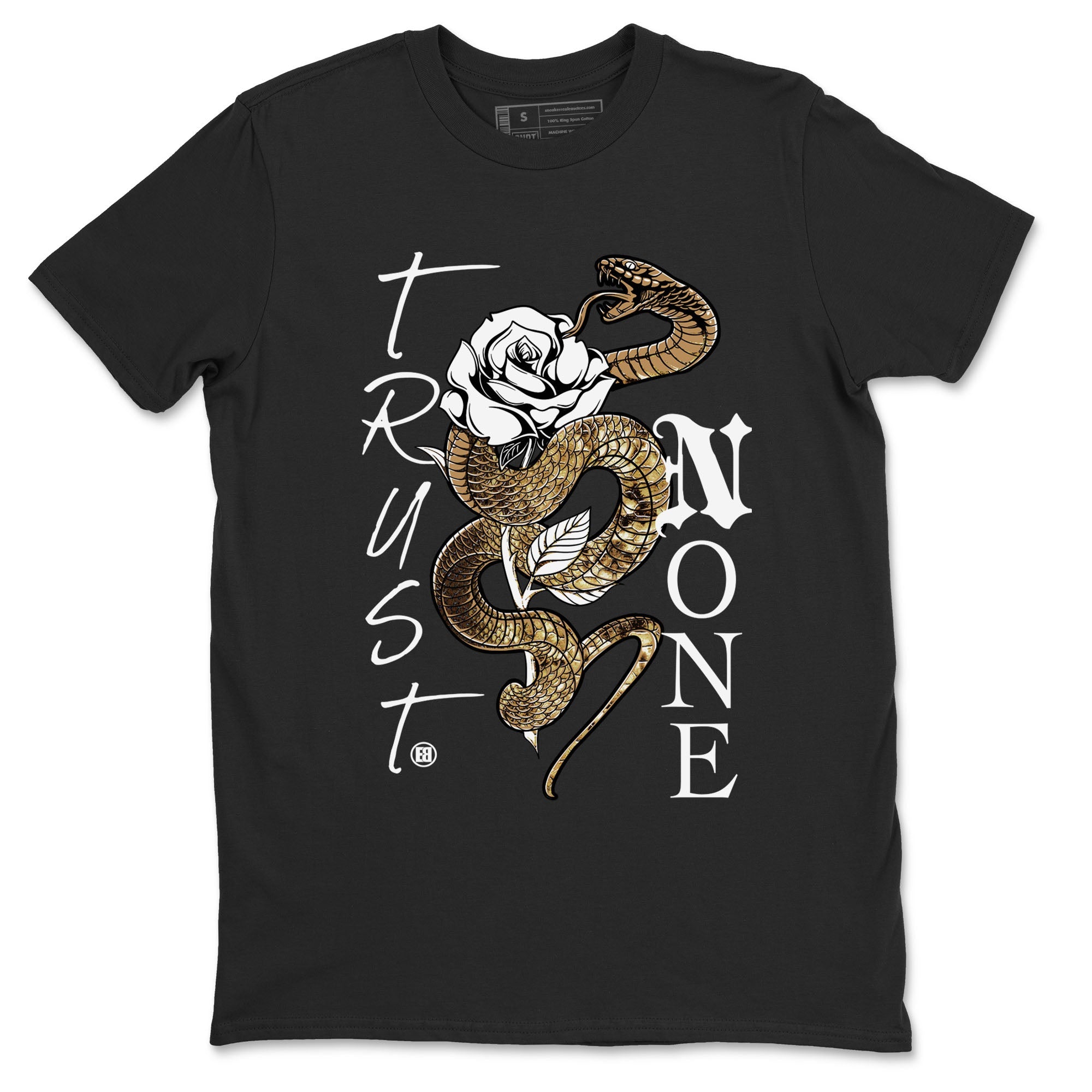 Air Force 1 Ivory Snake shirt to match jordans Trust None sneaker tees AF1 Ivory Snake Drip Gear Zone unisex cotton Black 2 crew neck shirt