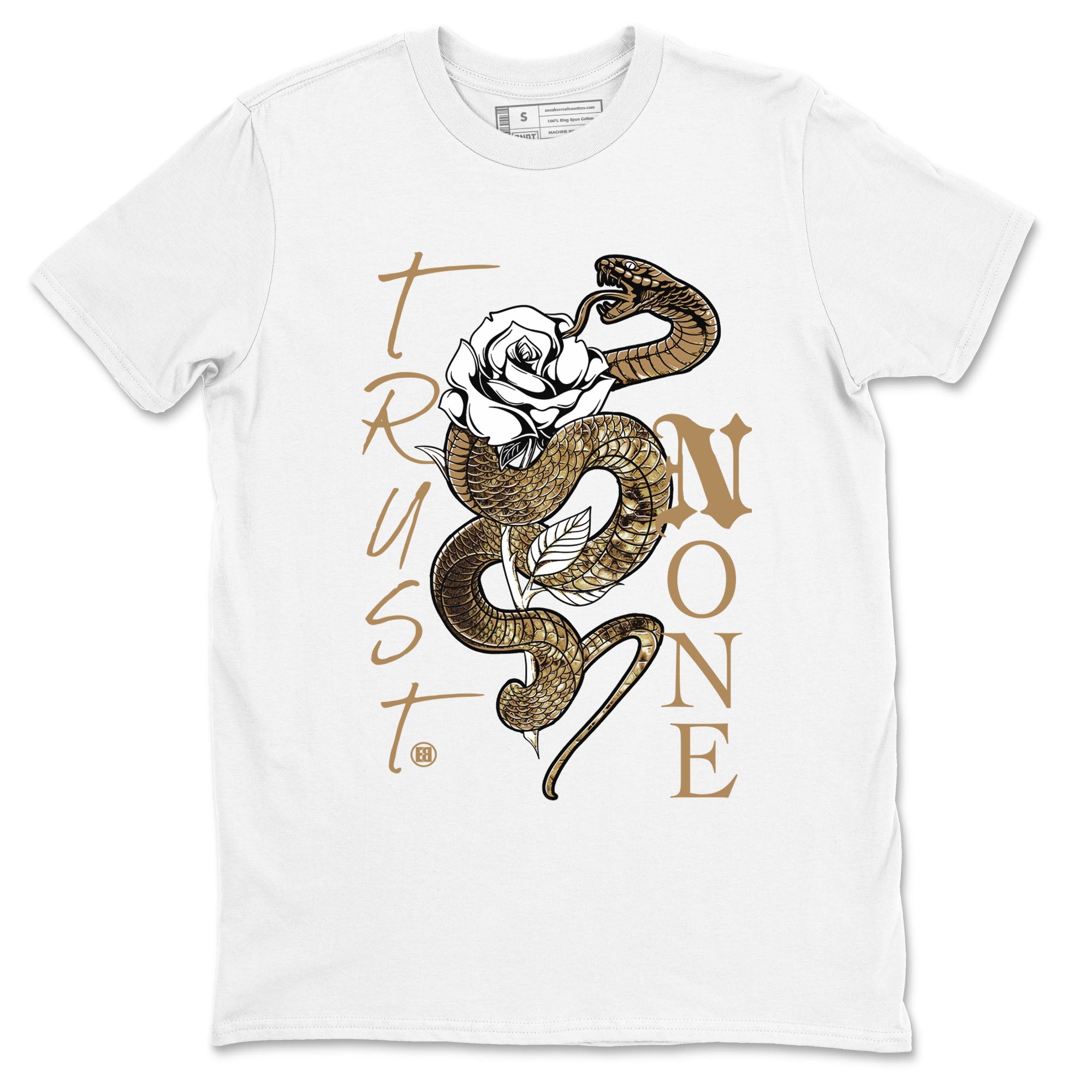 Air Force 1 Ivory Snake shirt to match jordans Trust None sneaker tees AF1 Ivory Snake Drip Gear Zone unisex cotton White 2 crew neck shirt