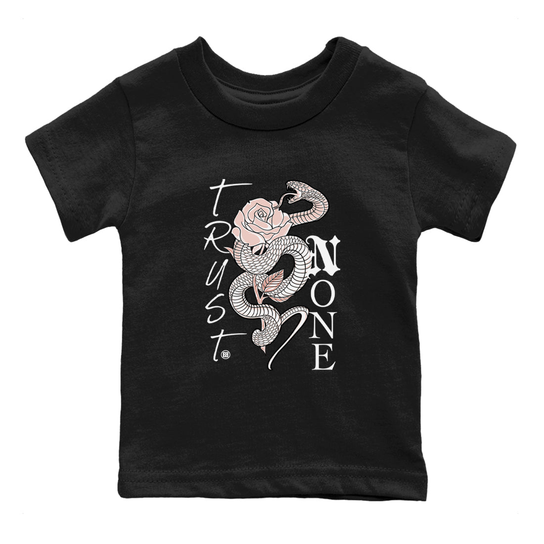 AJ11 Legend Pink shirts to match jordans Trust None sneaker match tees Air Jordan 11 Legend Pink Drip Gear Zone streetwear brand Baby and Youth Black 2 cotton tee