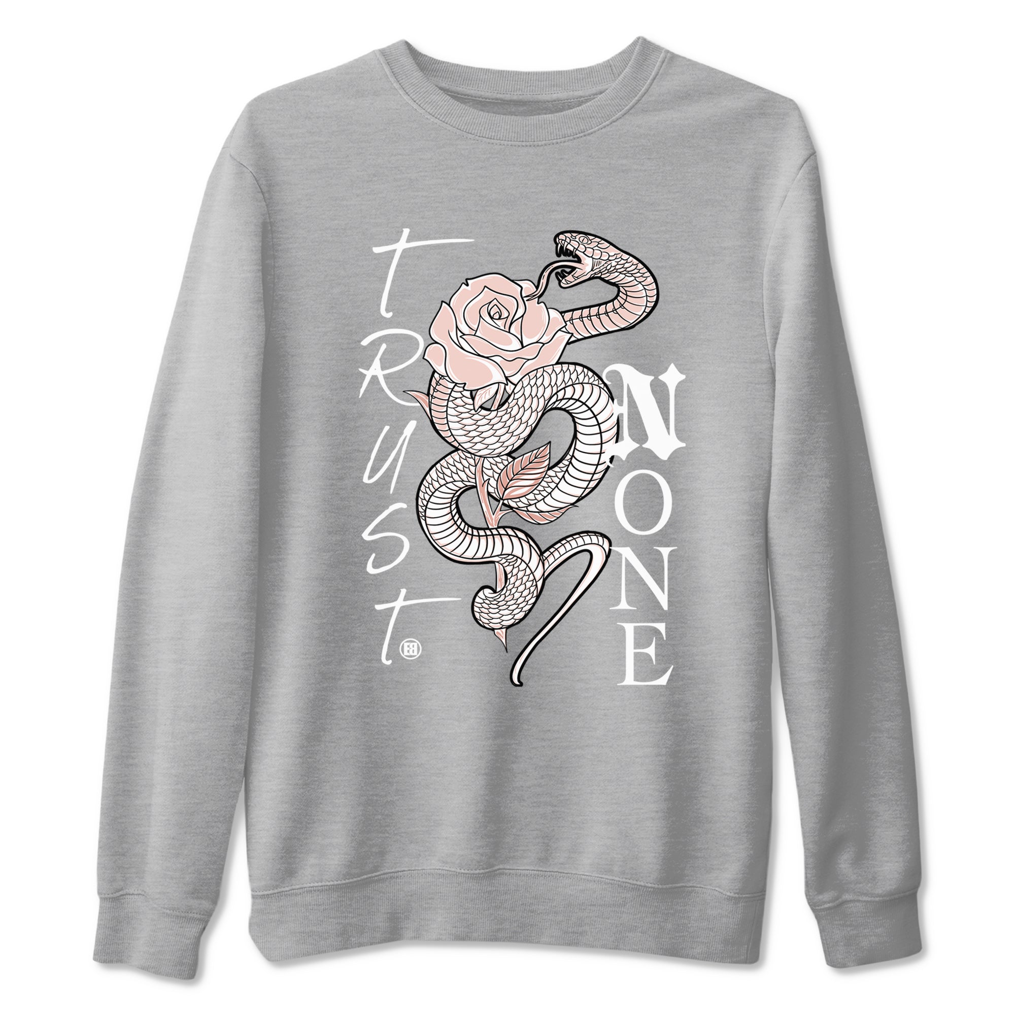 AJ11 Legend Pink shirts to match jordans Trust None sneaker match tees Air Jordan 11 Legend Pink Drip Gear Zone streetwear brand Heather Grey 2 unisex cotton tee