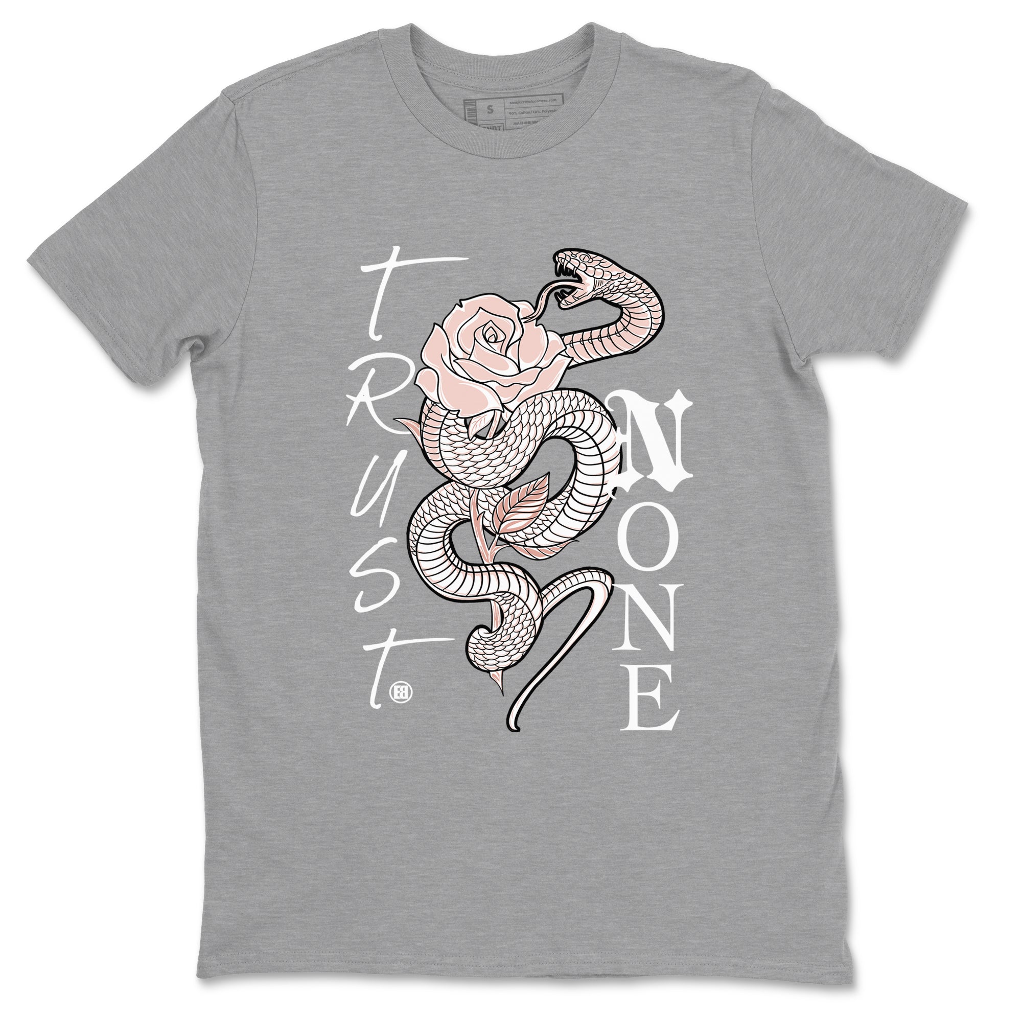 AJ11 Legend Pink shirts to match jordans Trust None sneaker match tees Air Jordan 11 Legend Pink Drip Gear Zone streetwear brand Heather Grey 2 unisex cotton tee