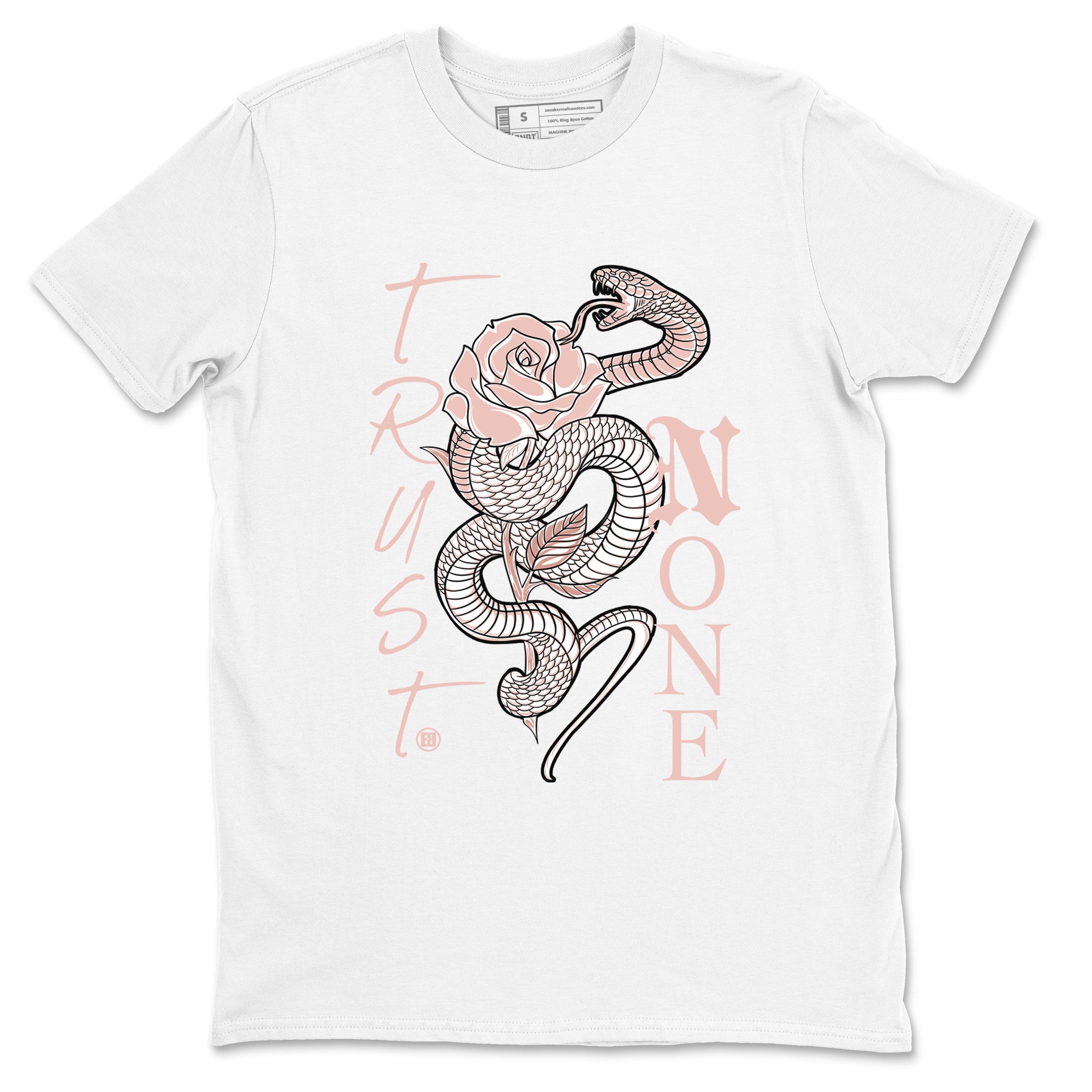 AJ11 Legend Pink shirts to match jordans Trust None sneaker match tees Air Jordan 11 Legend Pink Drip Gear Zone streetwear brand White 2 unisex cotton tee