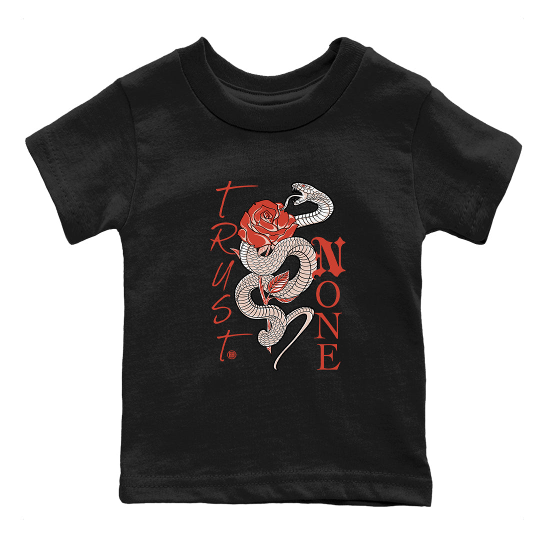 13s Dune Red shirts to match jordans Trust None sneaker match tees Air Jordan 13 Dune Red Drip Gear Zone streetwear brand Baby and Youth Black 2 cotton tee