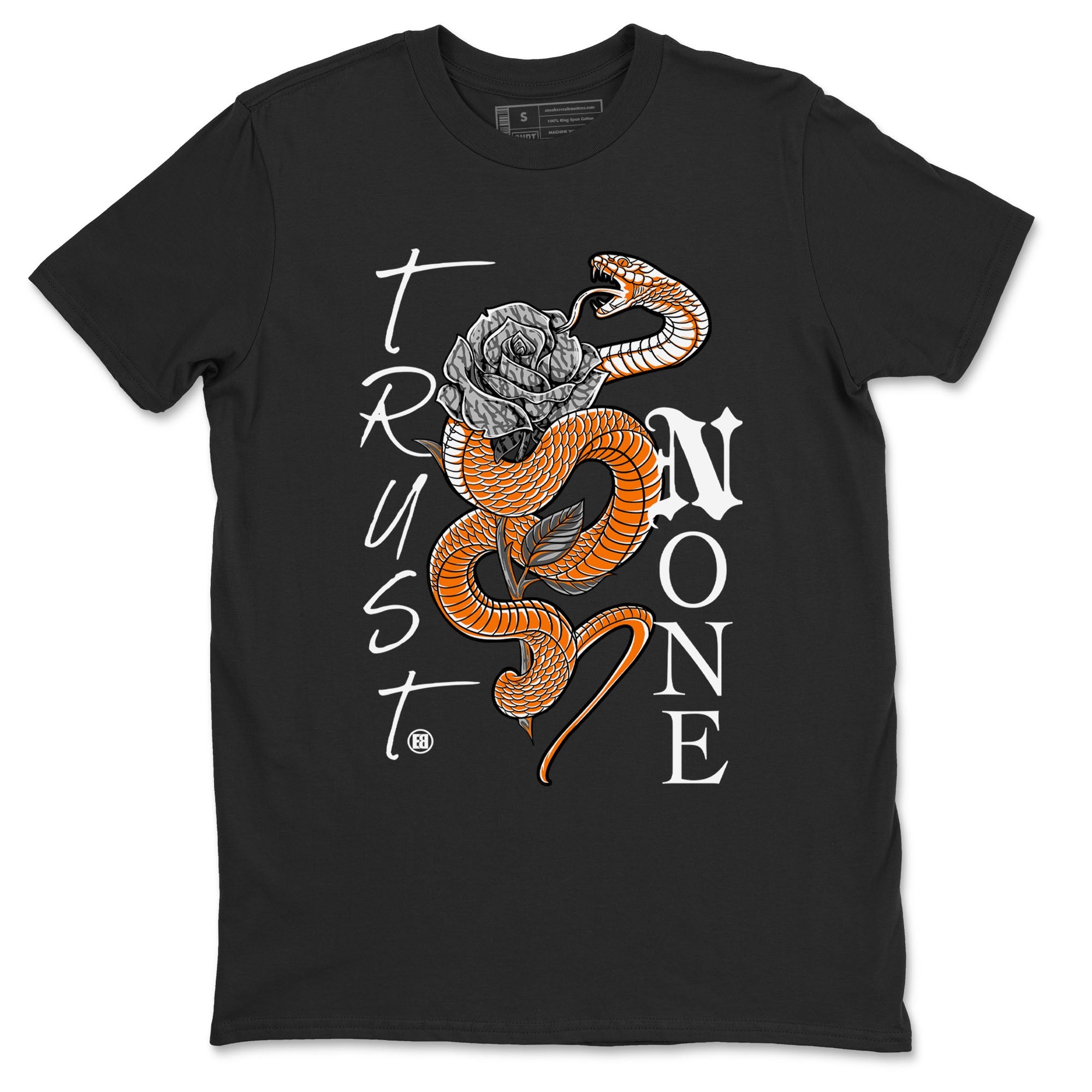 3s Georgia Peach shirt to match jordans Trust None sneaker tees Air Jordan 3 Retro Georgia Peach Drip Gear Zone unisex cotton Black 2 crew neck shirt