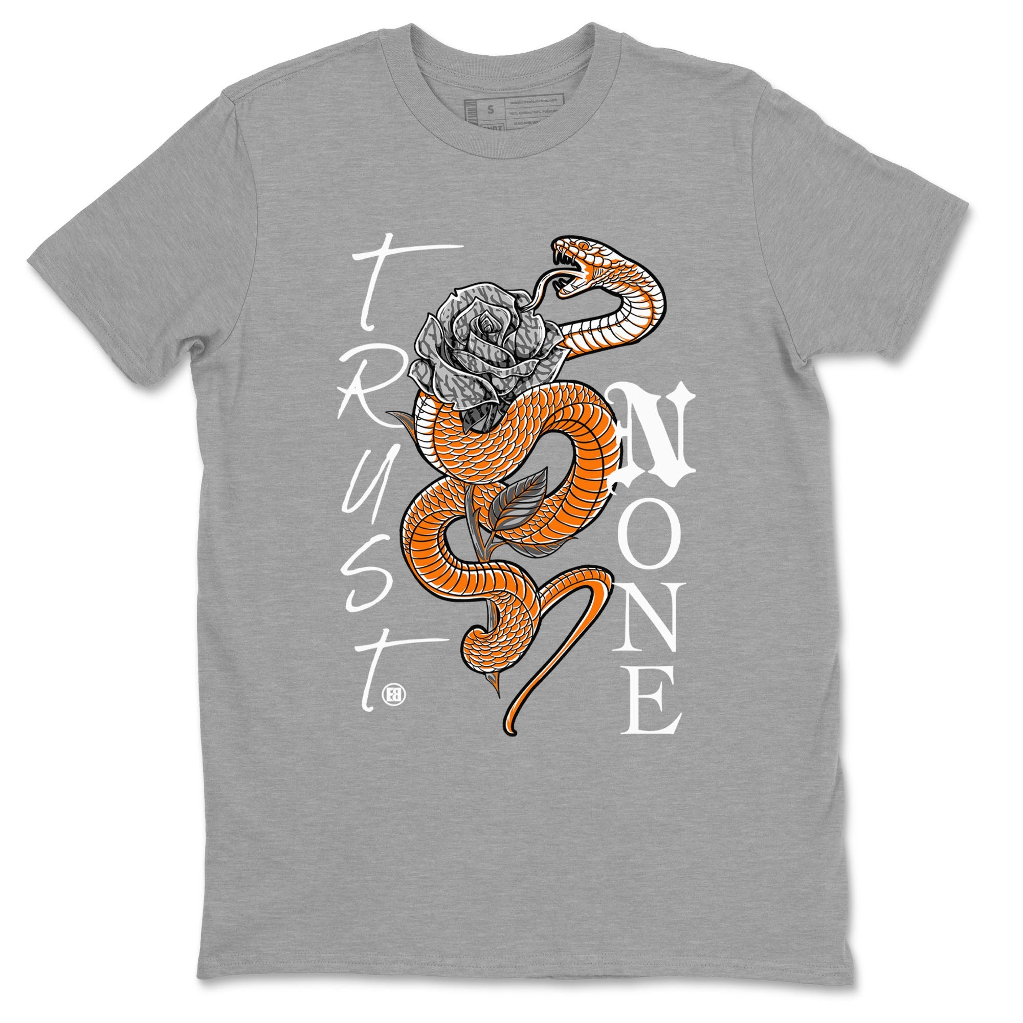 3s Georgia Peach shirt to match jordans Trust None sneaker tees Air Jordan 3 Retro Georgia Peach Drip Gear Zone unisex cotton Heather Grey 2 crew neck shirt