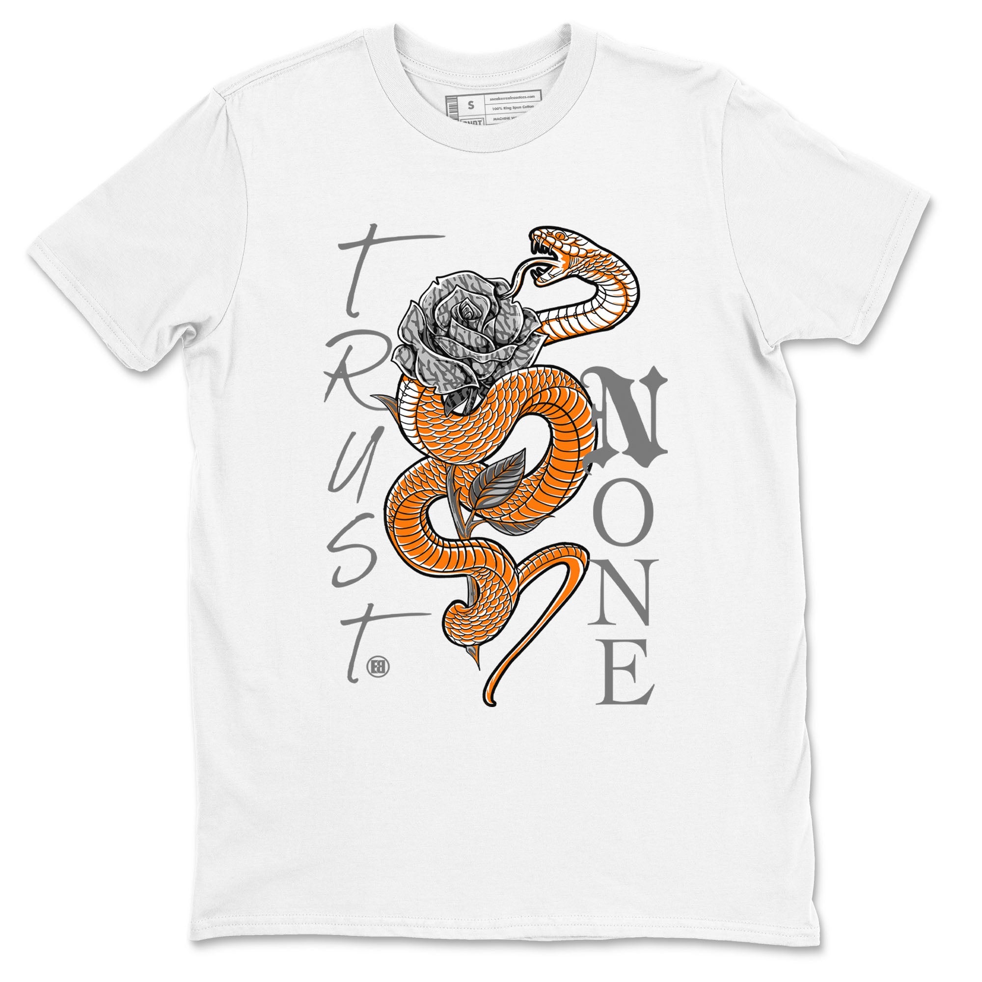 3s Georgia Peach shirt to match jordans Trust None sneaker tees Air Jordan 3 Retro Georgia Peach Drip Gear Zone unisex cotton White 2 crew neck shirt