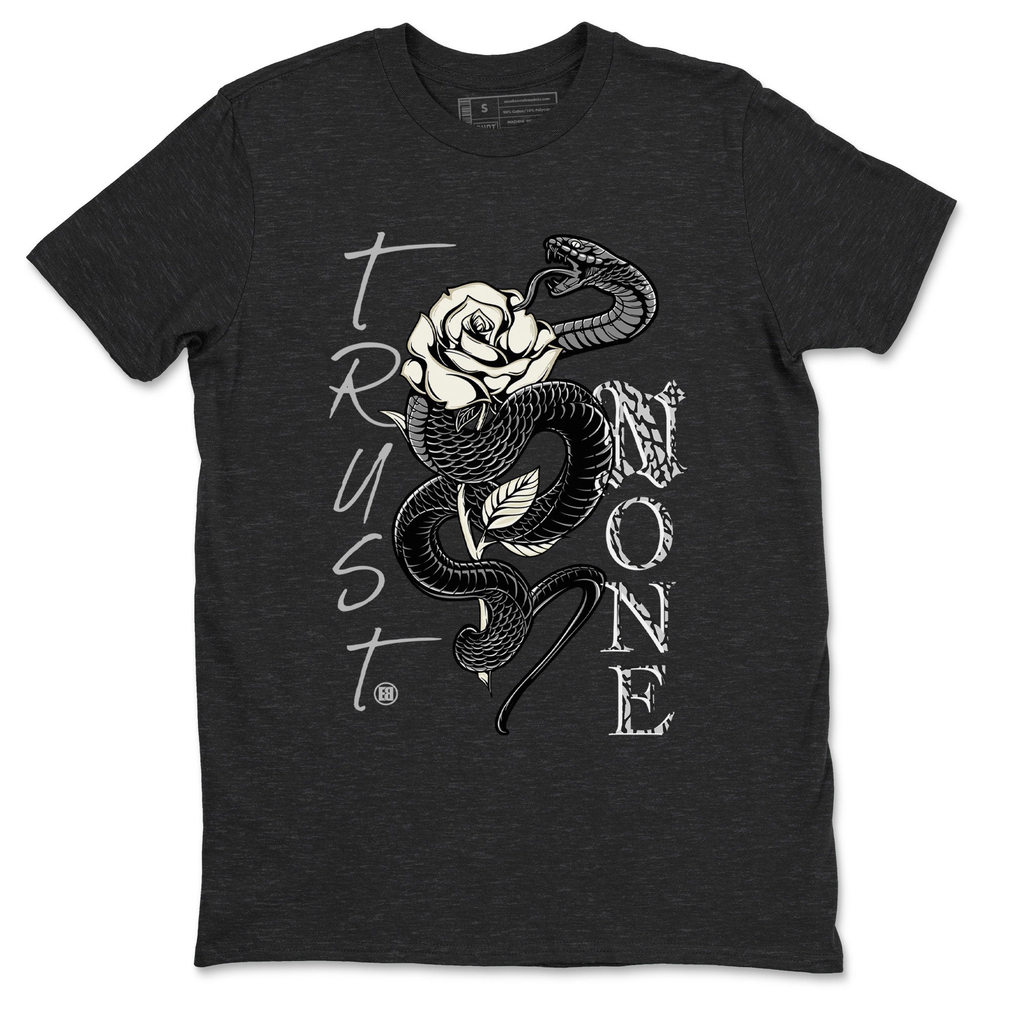 Air Jordan 3 Off Noir shirt to match jordans Trust None sneaker tees Air Jordan 3 Retro Off Noir Drip Gear Zone Unisex Charcoal Heather 2 T-Shirt