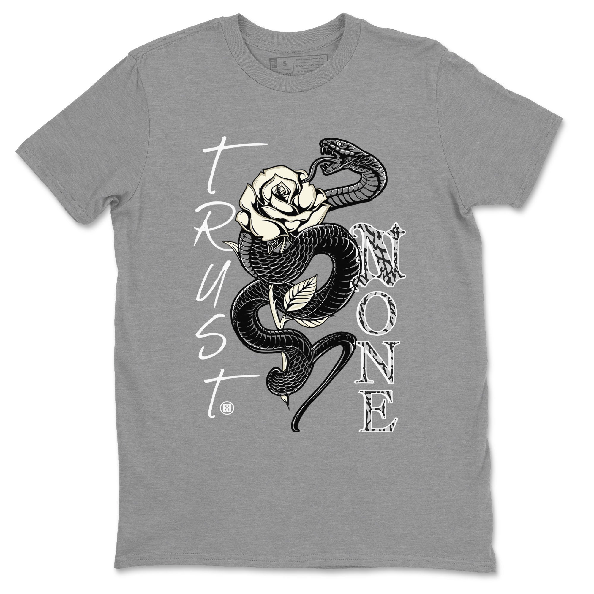 Air Jordan 3 Off Noir shirt to match jordans Trust None sneaker tees Air Jordan 3 Retro Off Noir Drip Gear Zone Unisex Heather Grey 2 T-Shirt