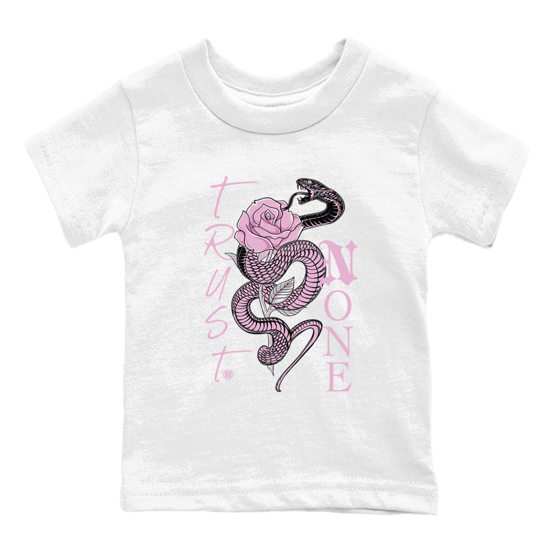 4s Retro Orchid shirts to match jordans Trust None sneaker match tees Air Jordan 4 WMNS Orchid match shoes to clothes Drip Gear Zone Youth Baby White 2 tee