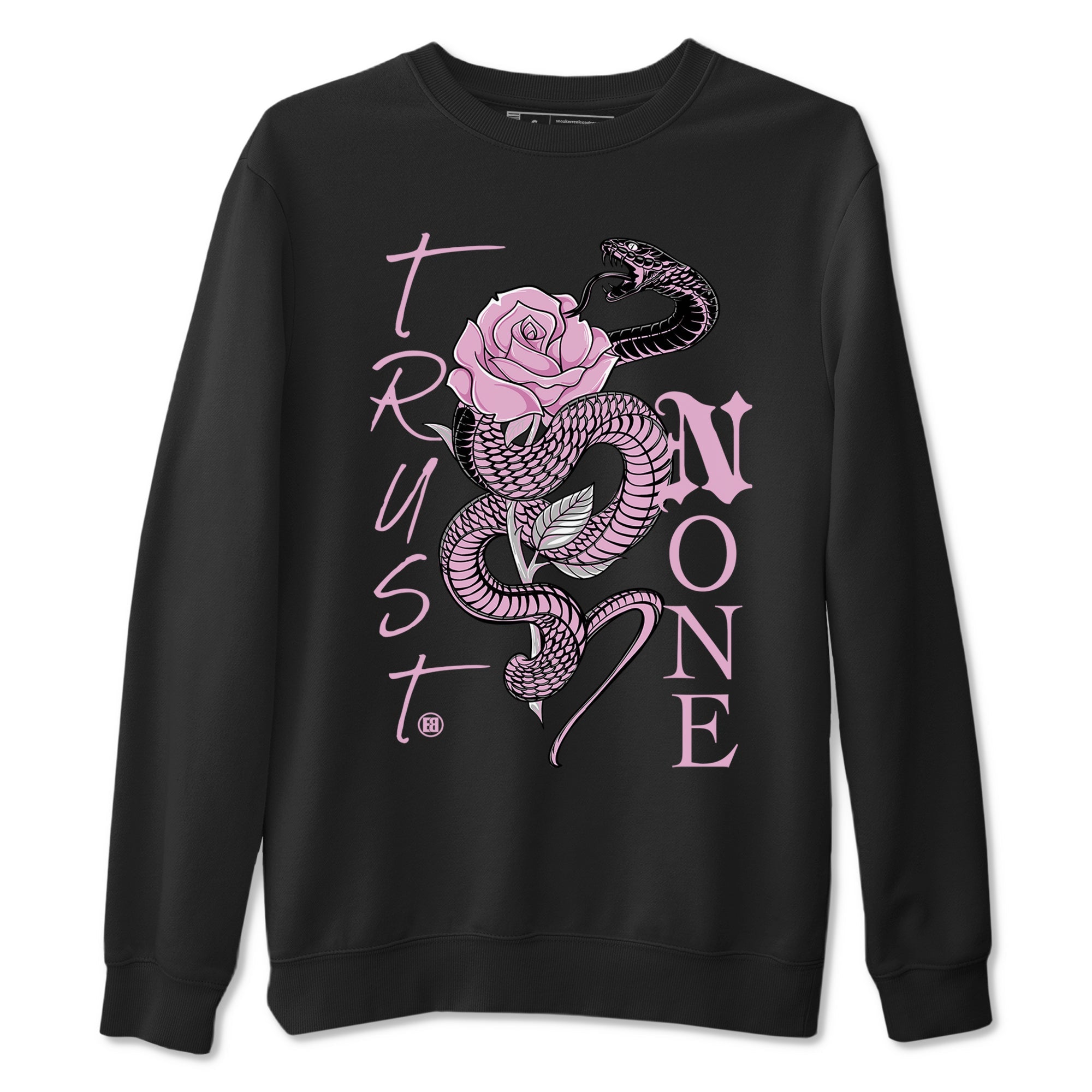 4s Retro Orchid shirts to match jordans Trust None sneaker match tees Air Jordan 4 WMNS Orchid match shoes to clothes Drip Gear Zone unisex cotton Black 2 shirts